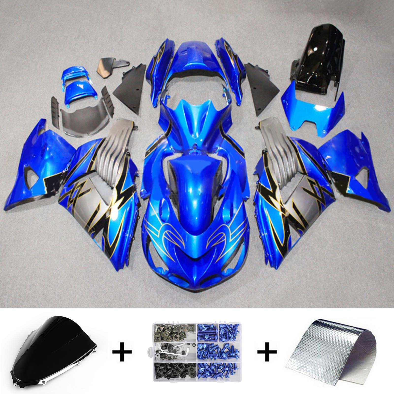 2006-2011 Kawasaki ZX14R Kit de carenado Carrocería Plástico ABS