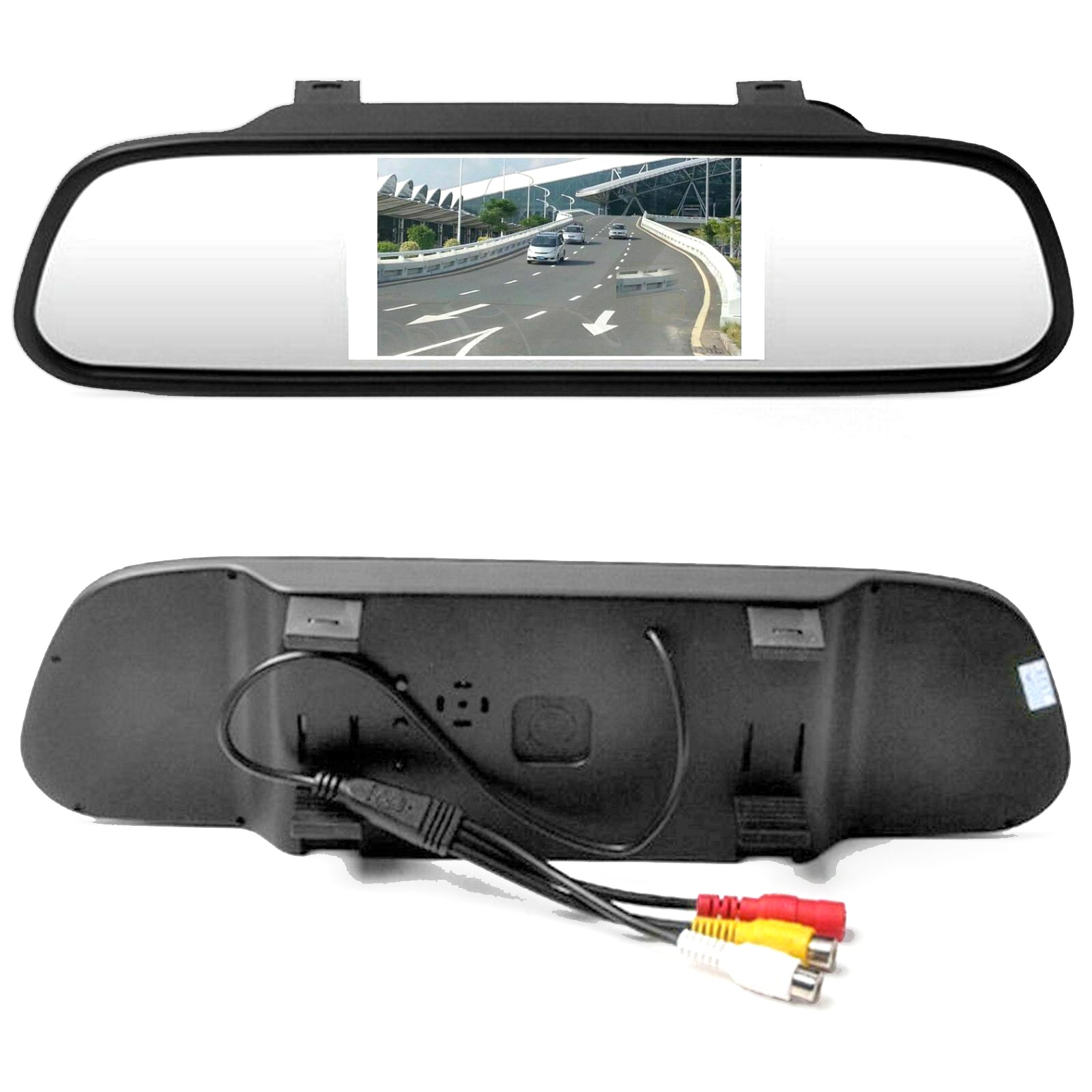 4,3" TFT LCD NTSC PAL Miroir 4,3 pouces Moniteur de voiture Vision nocturne Aide au stationnement