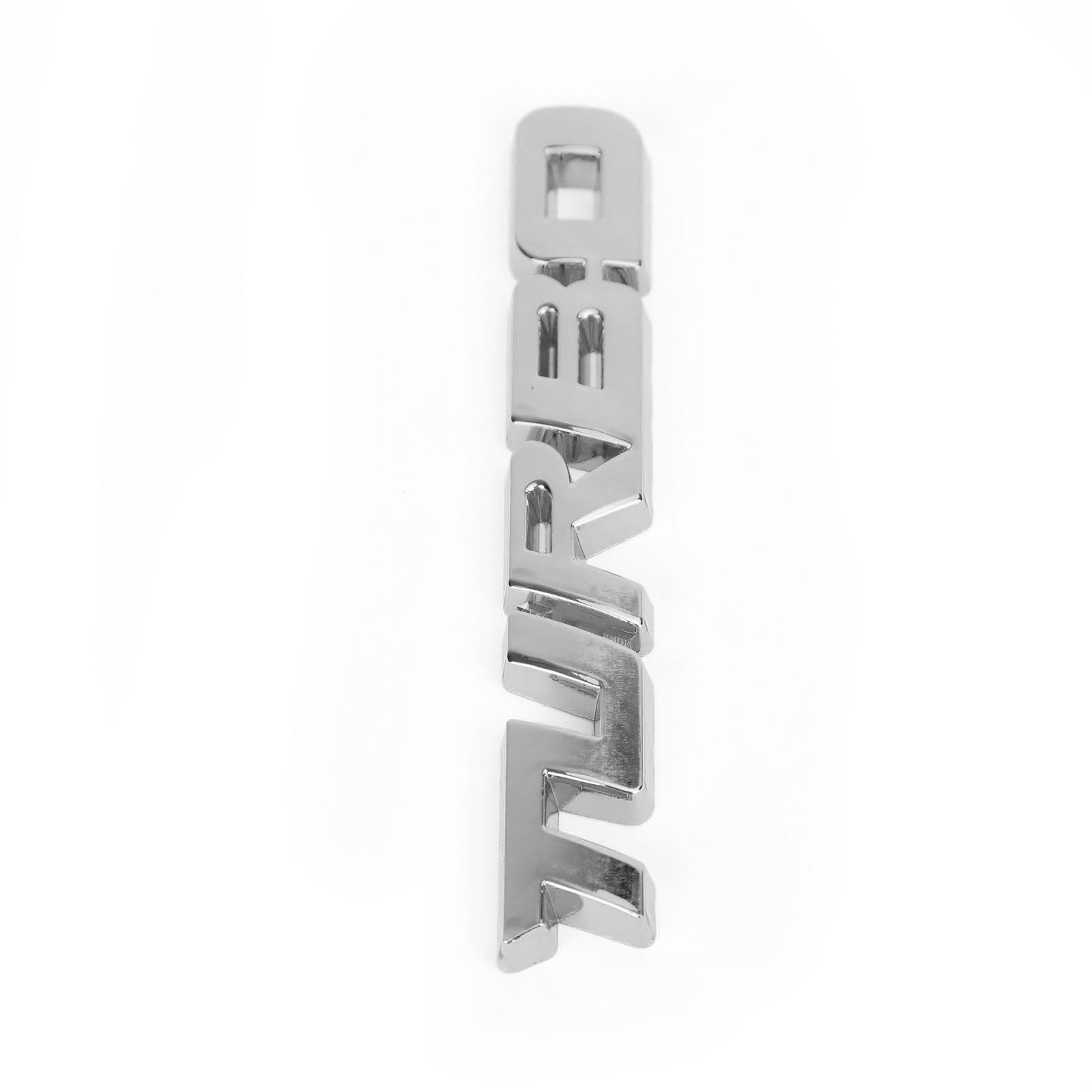 Metal 3D Turbo Logo Car Emblem Badge Sticker Trunk Bumper Decal Silver Generic