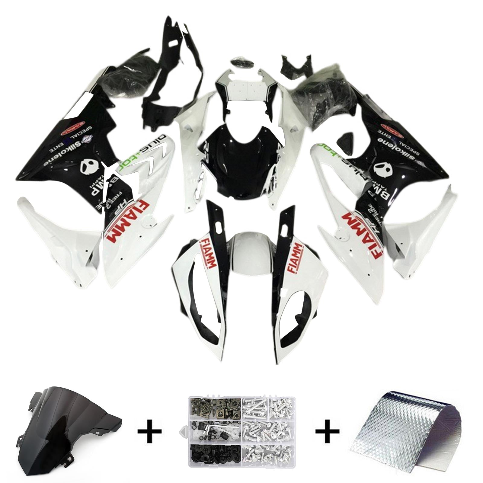 2017-2018 BMW S1000RR Fairing Kit Karosseri Plast ABS