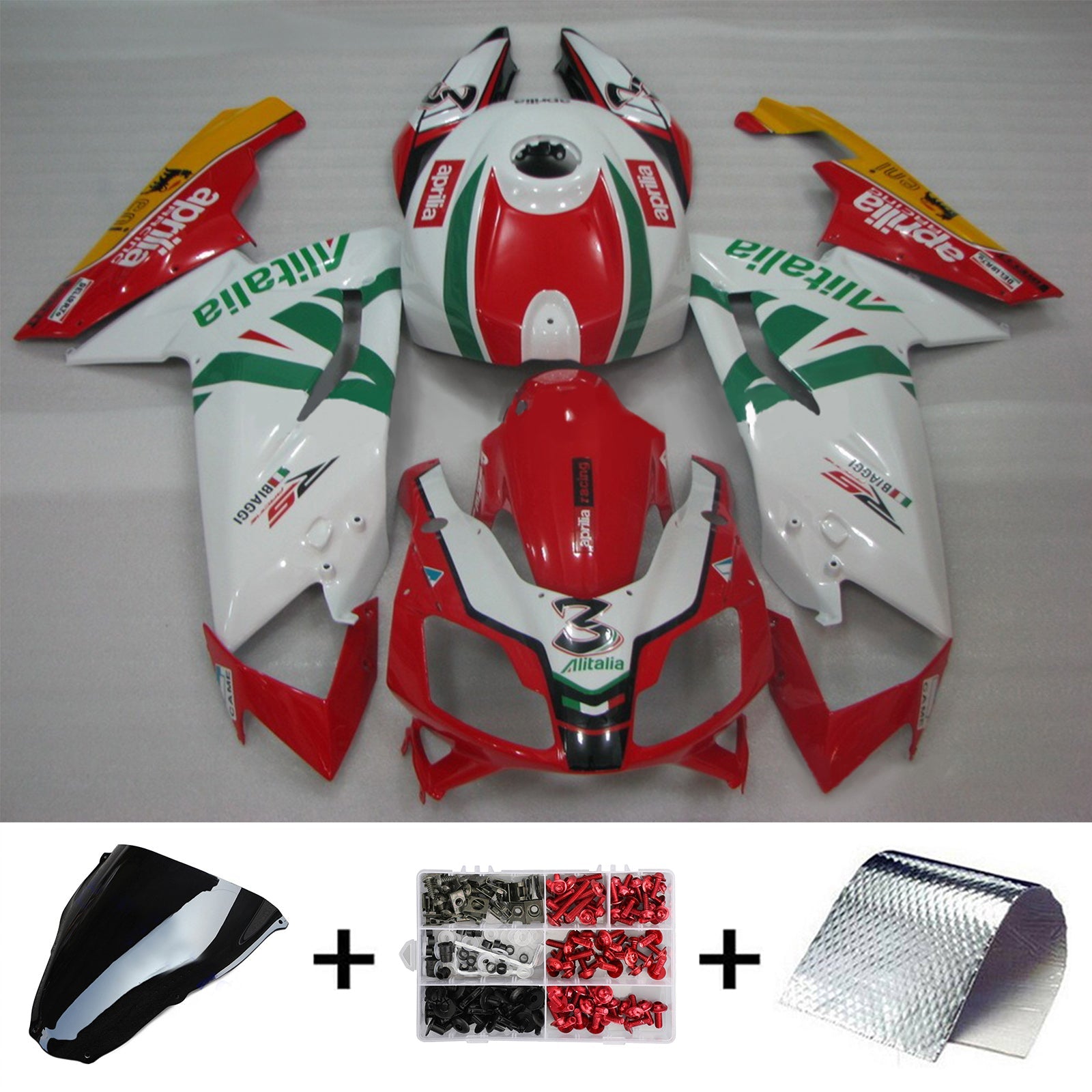 2006-2011 Aprilia RS125 Amotopart Injection Fairing Kit Bodywork Plastic ABS #113