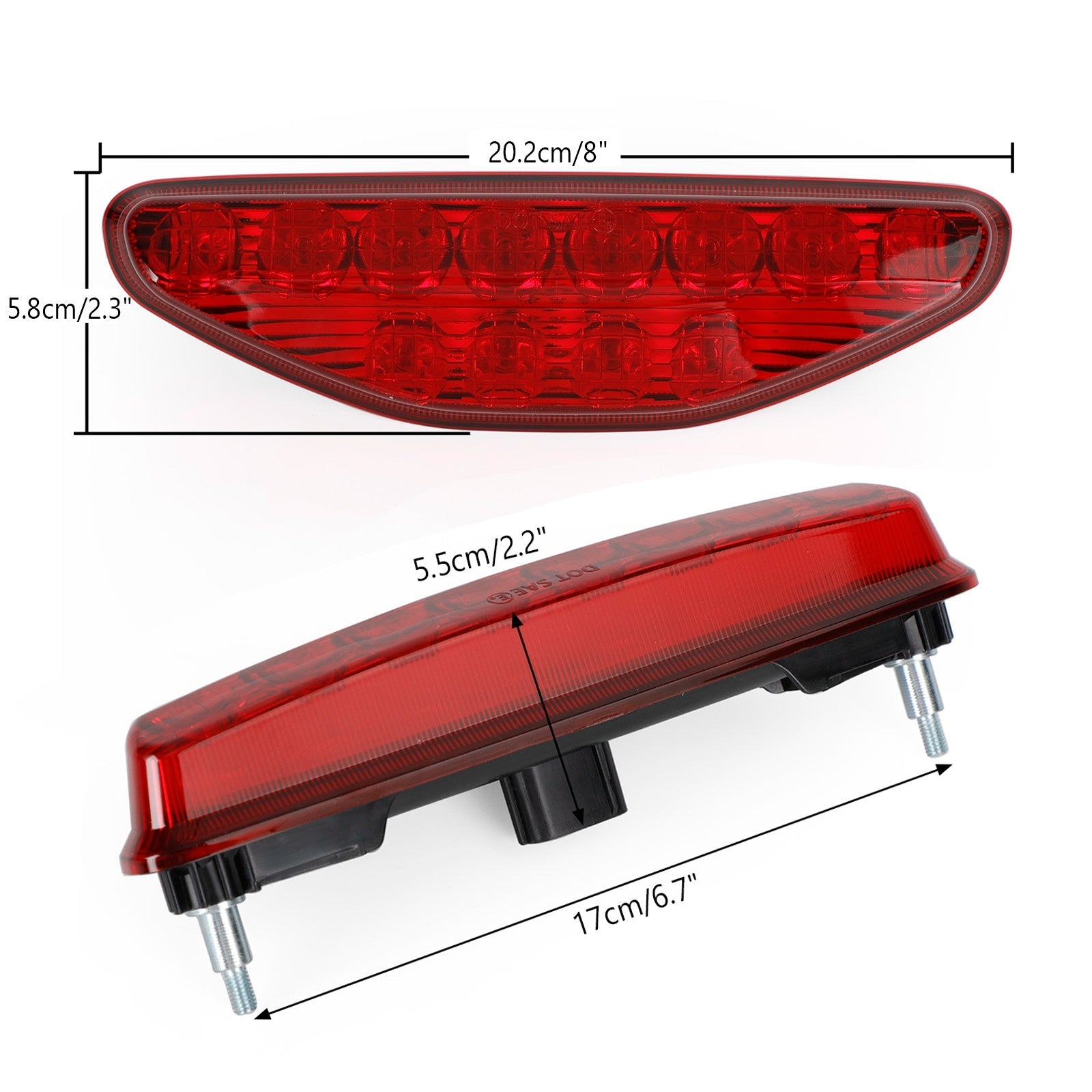 LED-achterlicht achterrem achterlicht voor HONDA TRX450R & TRX450ER 2006-2014 Generiek