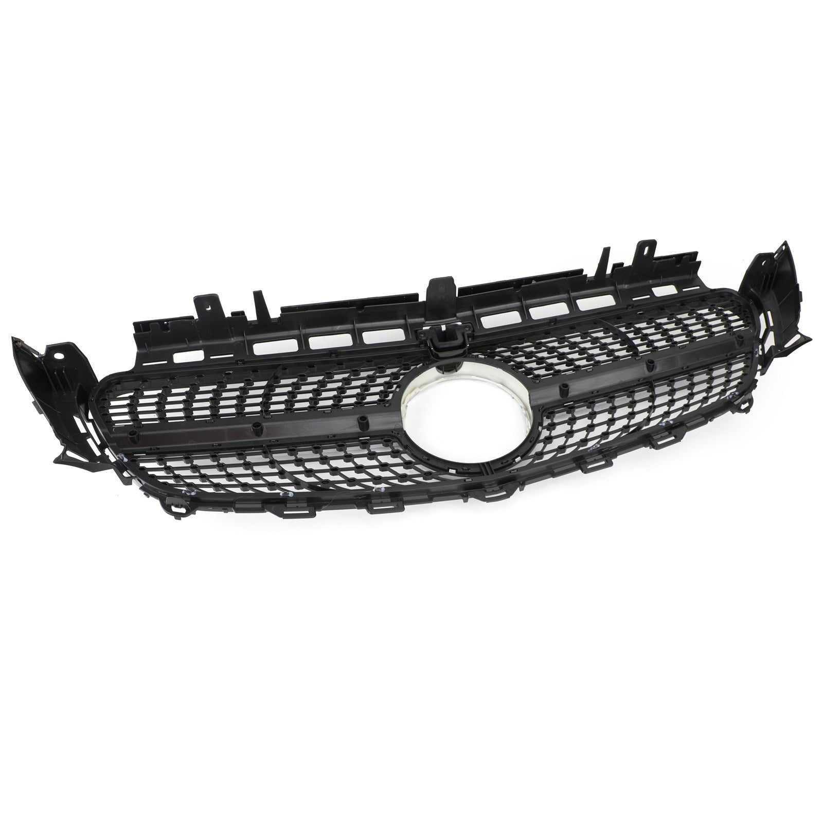 Diamond Silver Border Front Grille Grill Fit Mercedes BenzW213 E300 E400 16-19