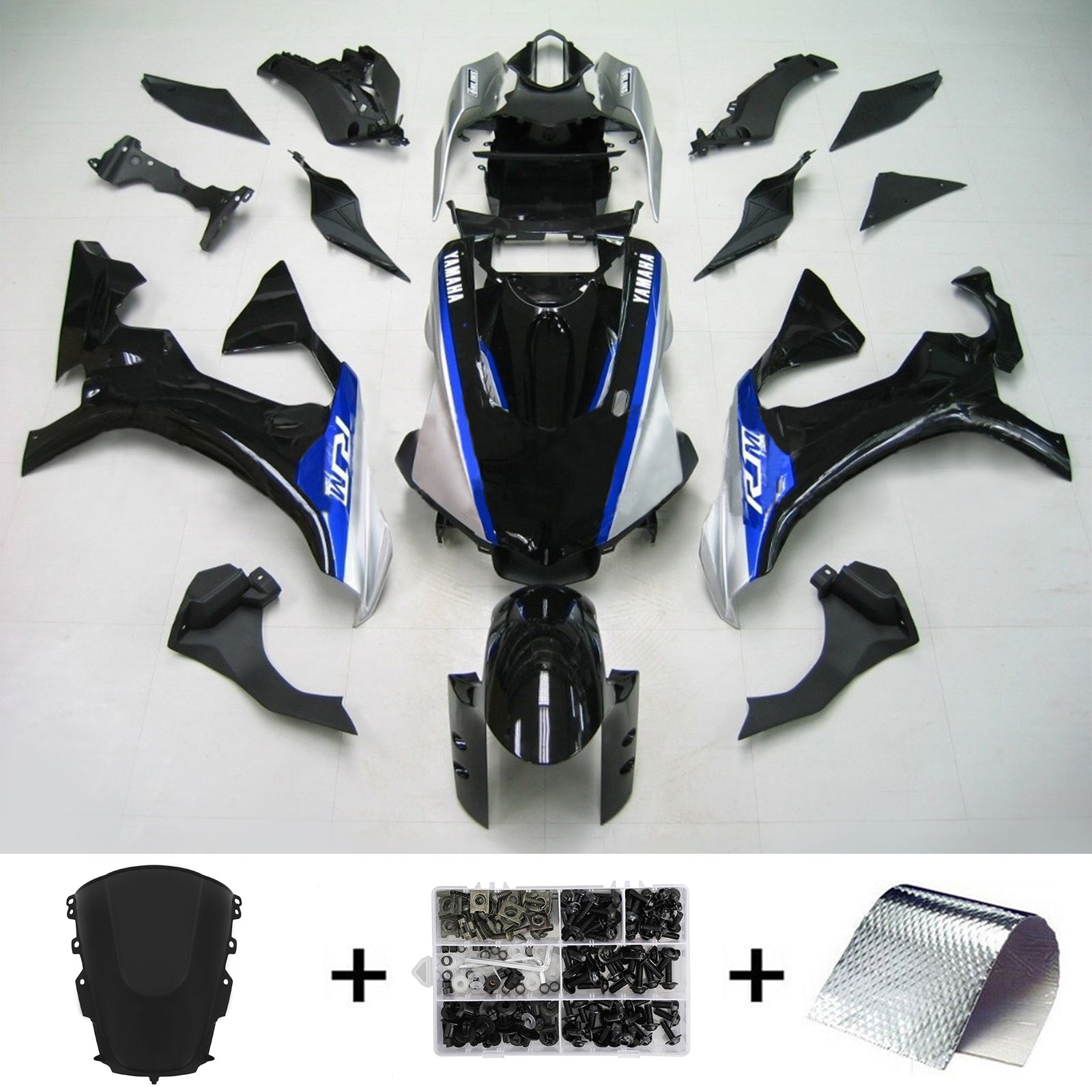 2020-2025 Yamaha Yzf R1 Kit de carénage injection de carrosserie Plastique ABS # 101
