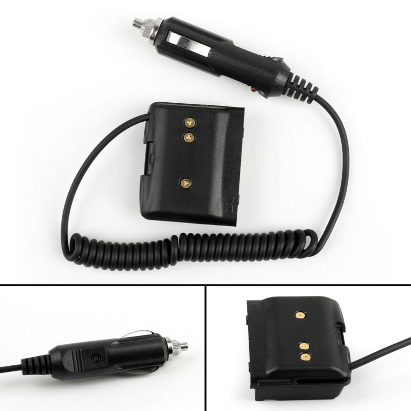 Car Charger Battery Eliminator Adapter For Yaesu VX-7R VX-6R VX-5R Radio