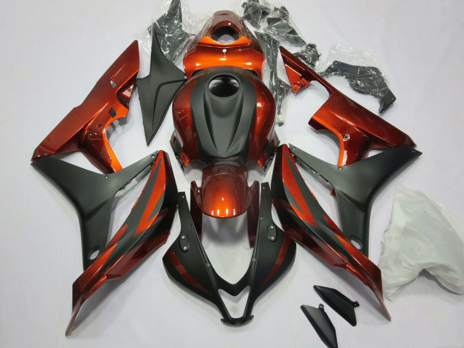 2007-2008 Honda CBR600RR Fairing Orange&Black Kit