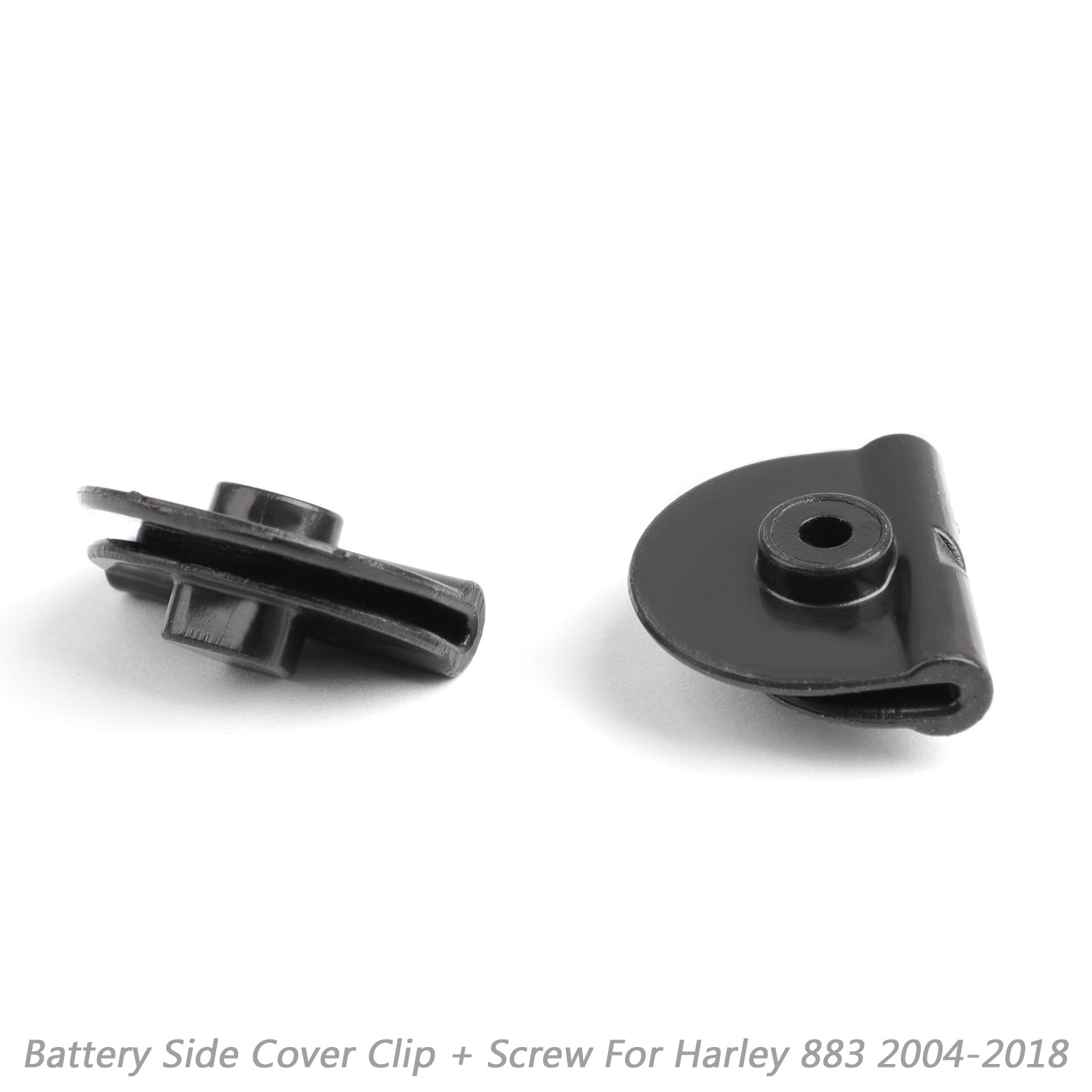 2004-2018 Harley Sportster XL883 XL1200 2pcs Batterie Couvercle Latéral Gauche Clip + Vis Générique