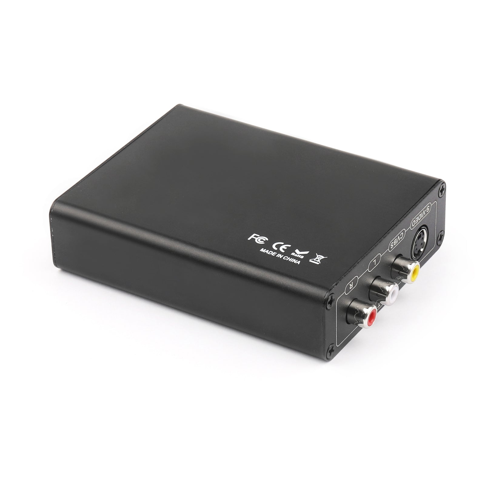 3 RCA AV+S-Video CVBS Composiet R/L Audio naar HDMI 1080P Converter US/AU Stekkervoeding