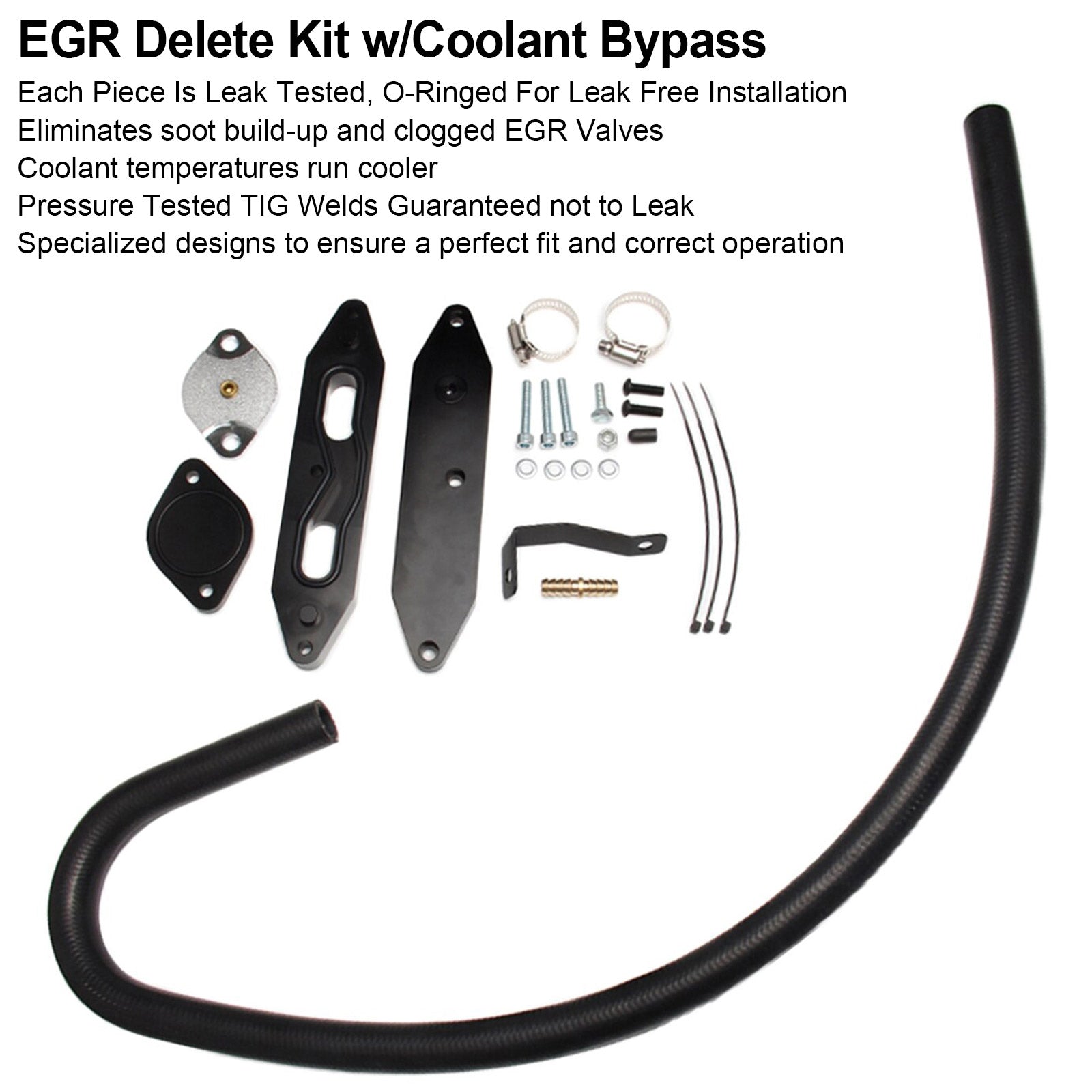 Kit de suppression EGR diesel Powercourse Ford 6,7 L 2011-2023 avec dérivation de liquide de refroidissement générique