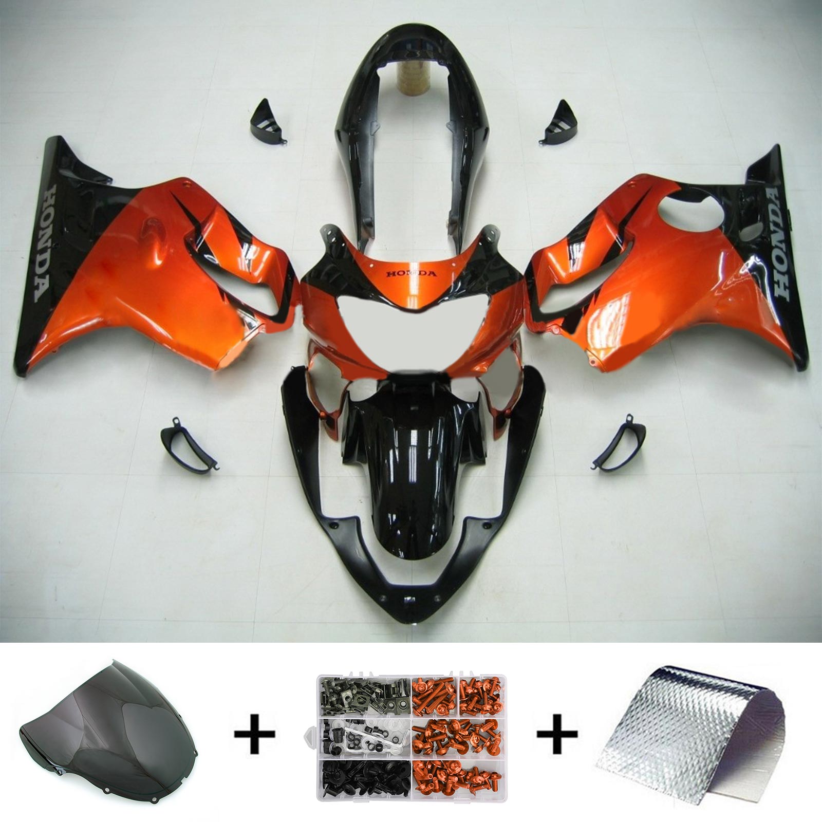 1999-2000 Honda CBR600F4 Amotopart Injection Fairing Kit Bodywork Plastic ABS #127