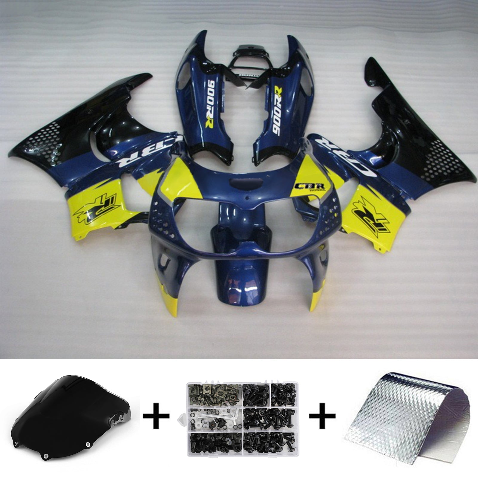 1994-1995 Honda CBR900RR 893 Amotopart Injection Fairing Kit Bodywork Plastic ABS #116