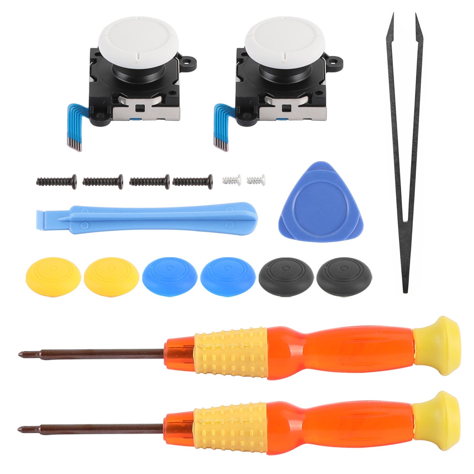 19 in 1 Repair Set w/3D Analog Sensor Stick+Tool Fit for Switch Lite Joystick