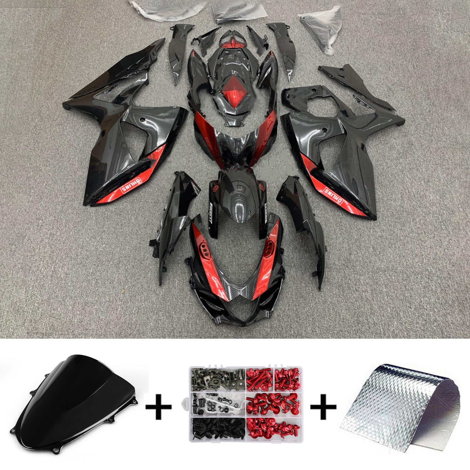 2009-2016 Suzuki GSXR1000 K9 Kit de carénage carrosserie plastique ABS