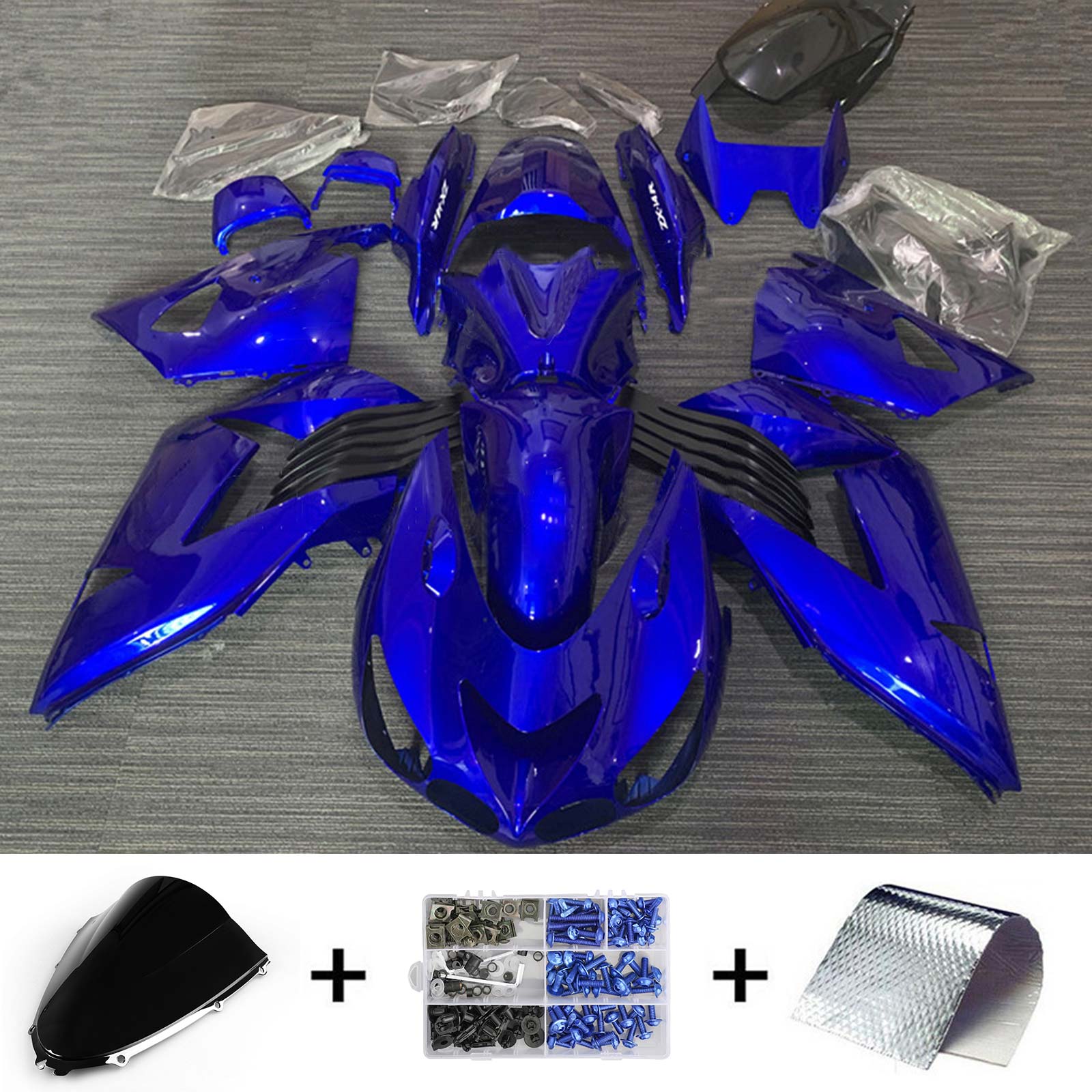 2006-2011 Kawasaki ZX14R Kit de carenado Carrocería Plástico ABS