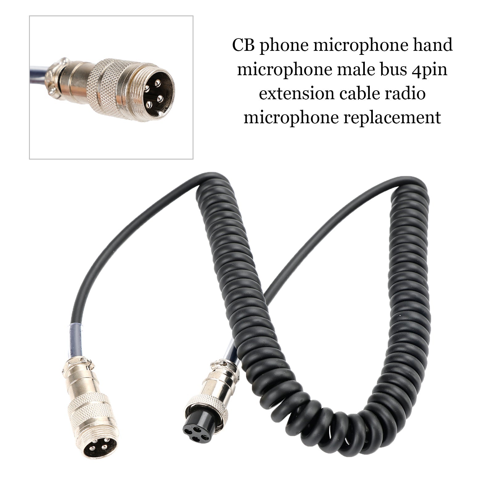 CB Handmicrofoon Man Vrouw 4Pin Verlengkabel Radio Microfoon Vervanging