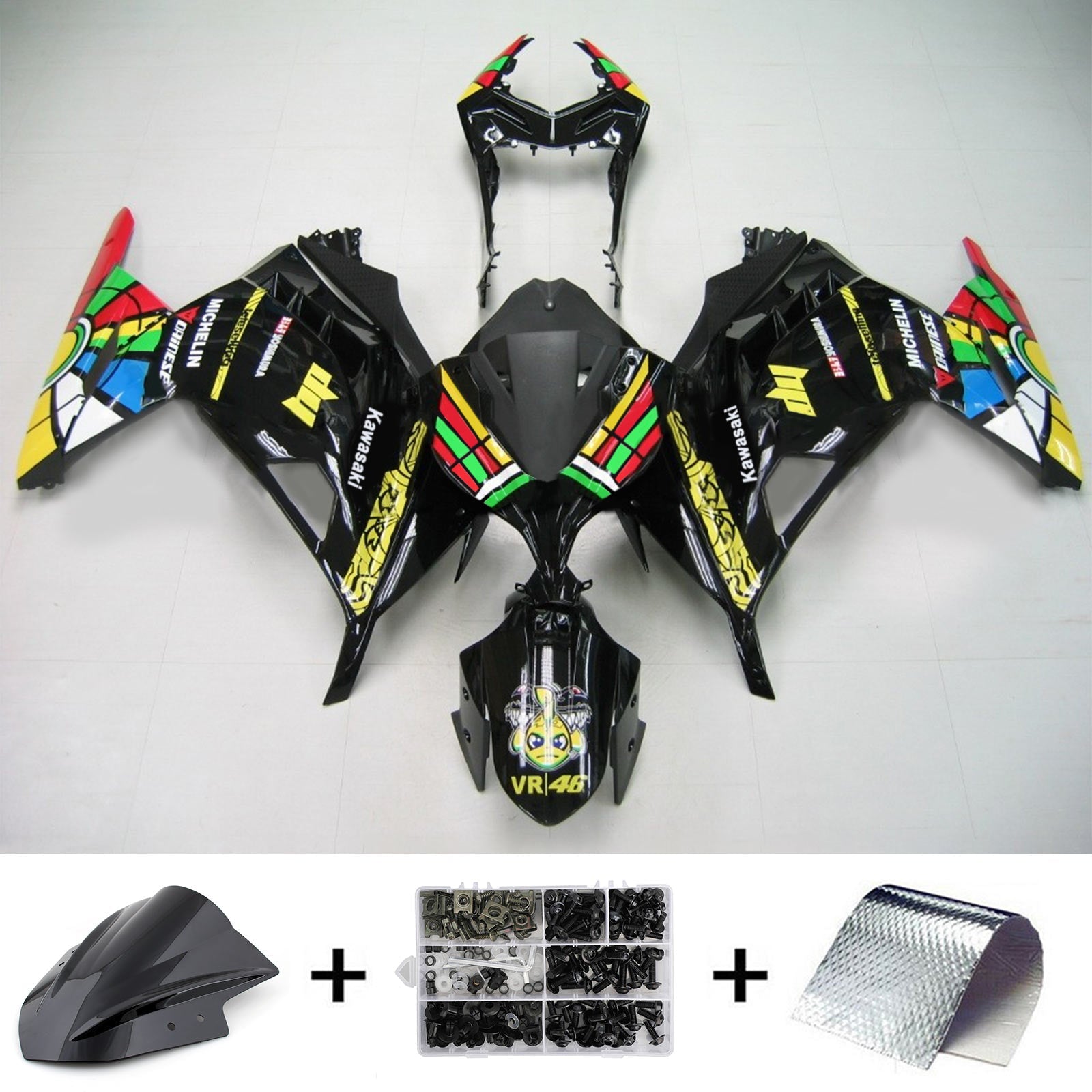 2013-2024 Kawasaki Ex300/Ninja 300 Injeksjon Fairing Kit karosseri plast abs ABS
