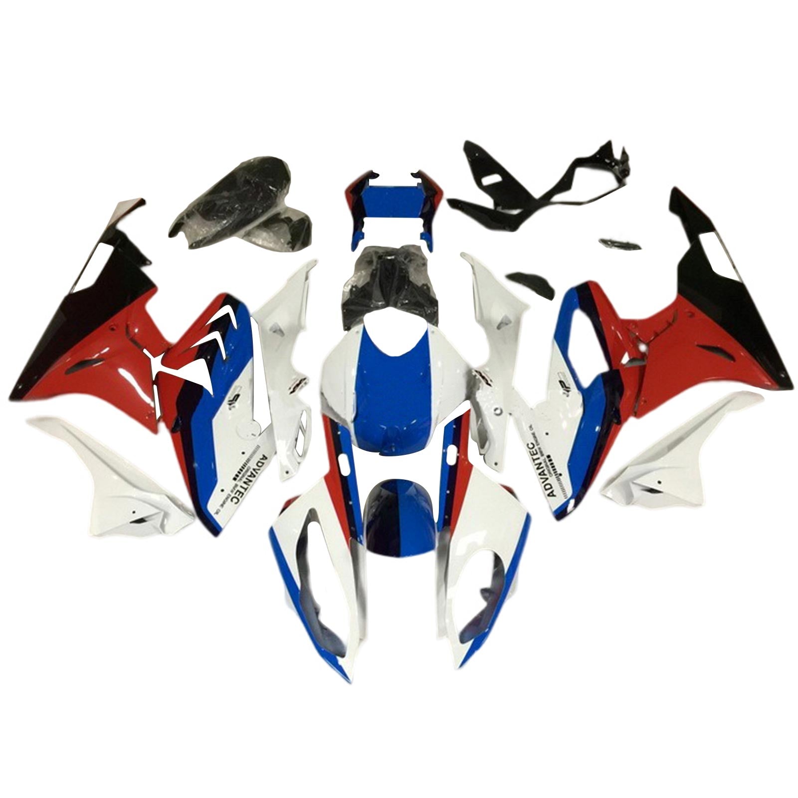 2015-2016 BMW S1000RR Kit Carénage Carrosserie Plastique ABS