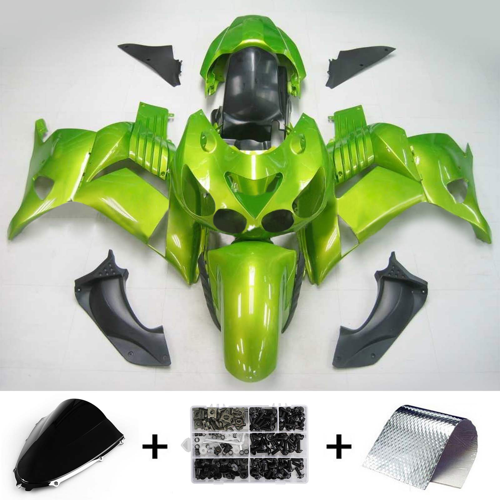 2006-2011 Kawasaki ZX14R Injection Fairing Kit Bodywork Plastic ABS