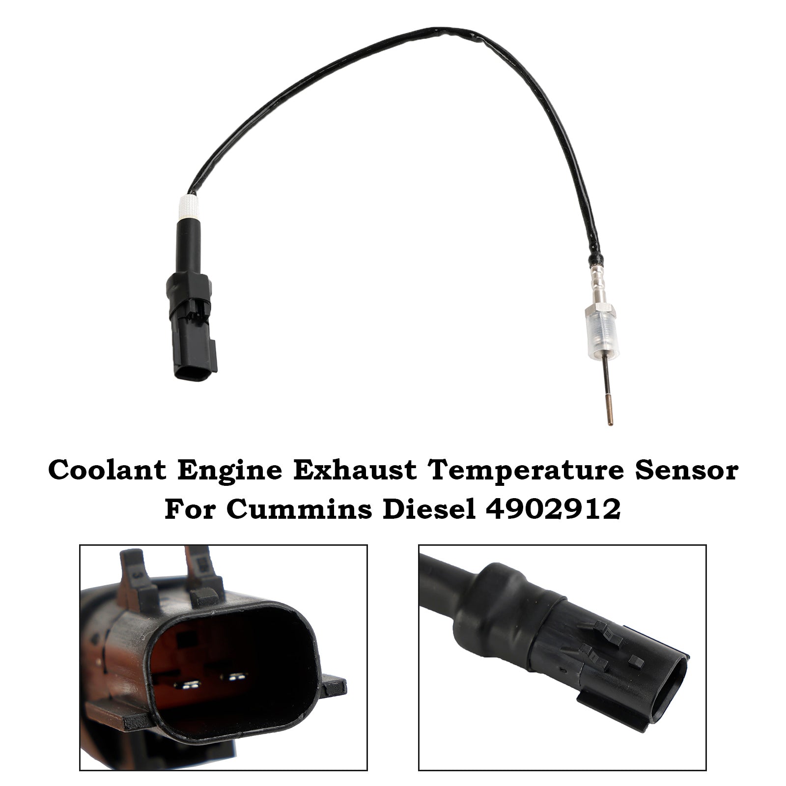 Capteur de température d'échappement de moteur de liquide de refroidissement pour Cummins Diesel 4902912