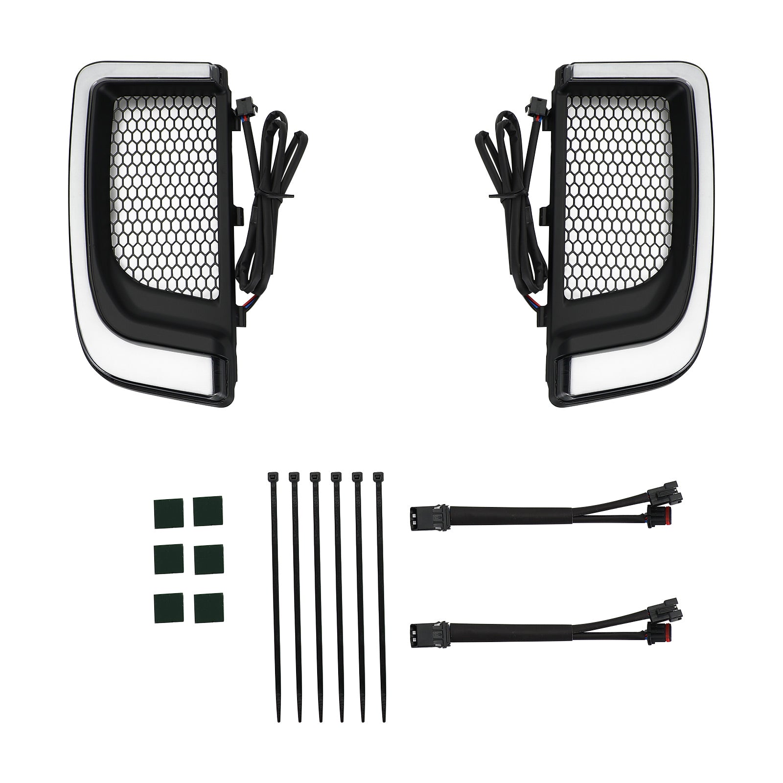 Traceur LED carénage inférieur grilles inférieures lumières pour Electra FLH/T Road Glide noir