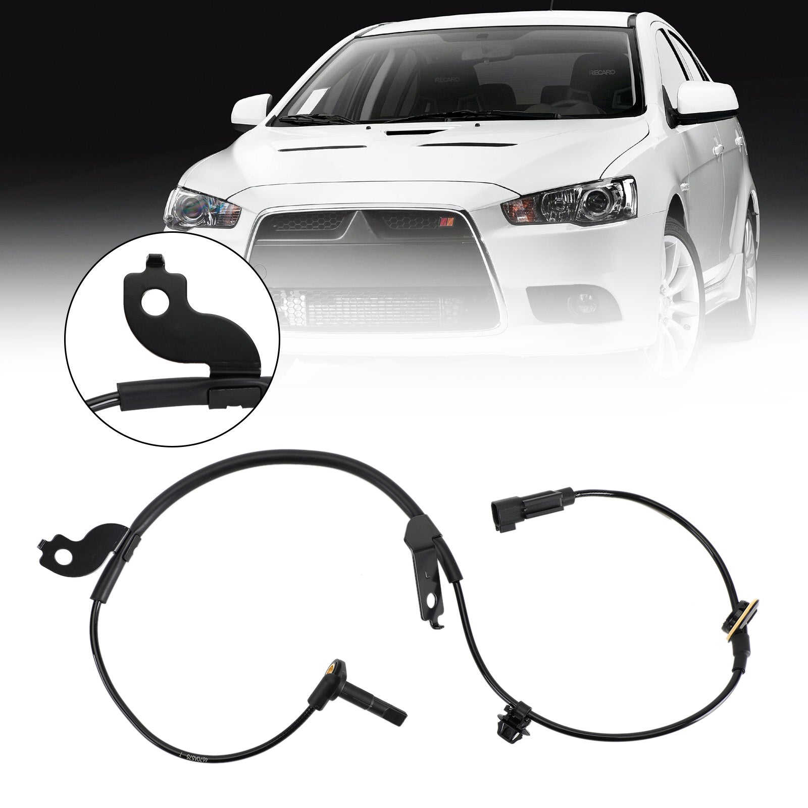 New Front Left ABS Wheel Speed Sensor 4670A575 For Mitsubishi Lancer 2008-2011 Generic