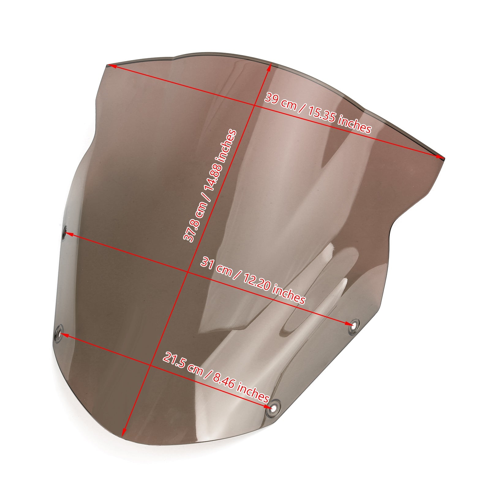 Voorruit Voorruit Windbeschermer voor Kawasaki Ninja 650 ER6F 2009-2011 Generiek