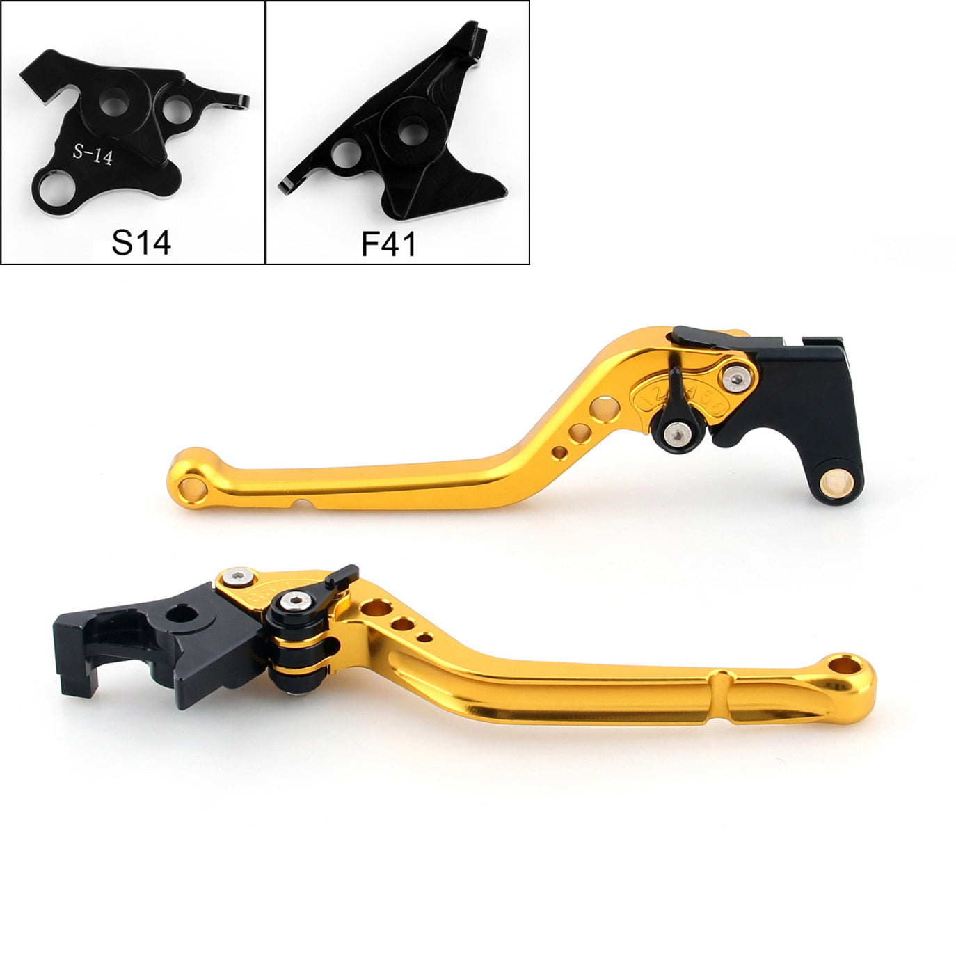 Leviers d'embrayage de frein longs pour Suzuki HAYABUSA/GSXR1300 2008-2014 noir générique