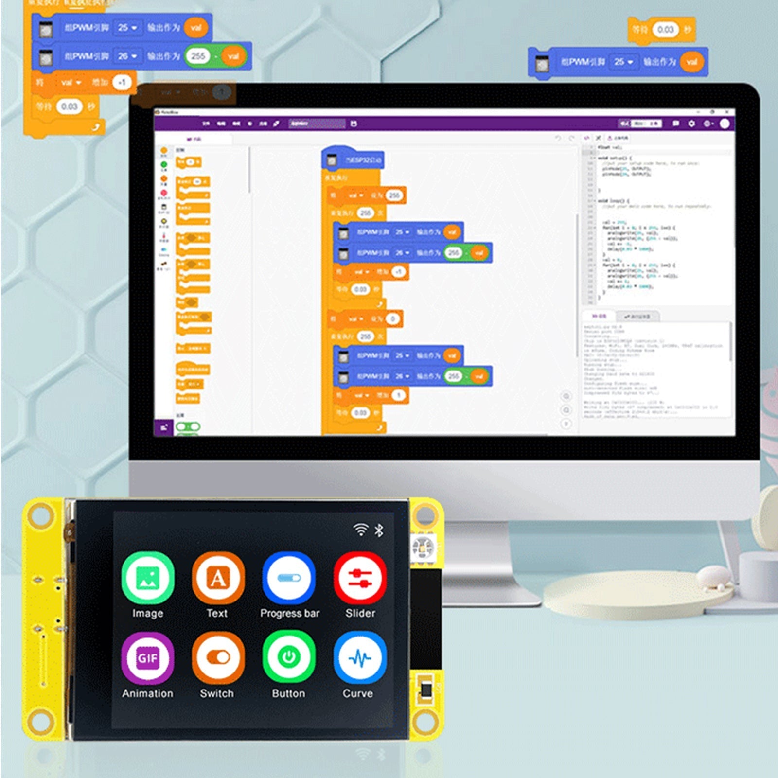 ESP32 Development Board Display WiFi Bluetooth Touch Screen LVGL Dual-Core CPU