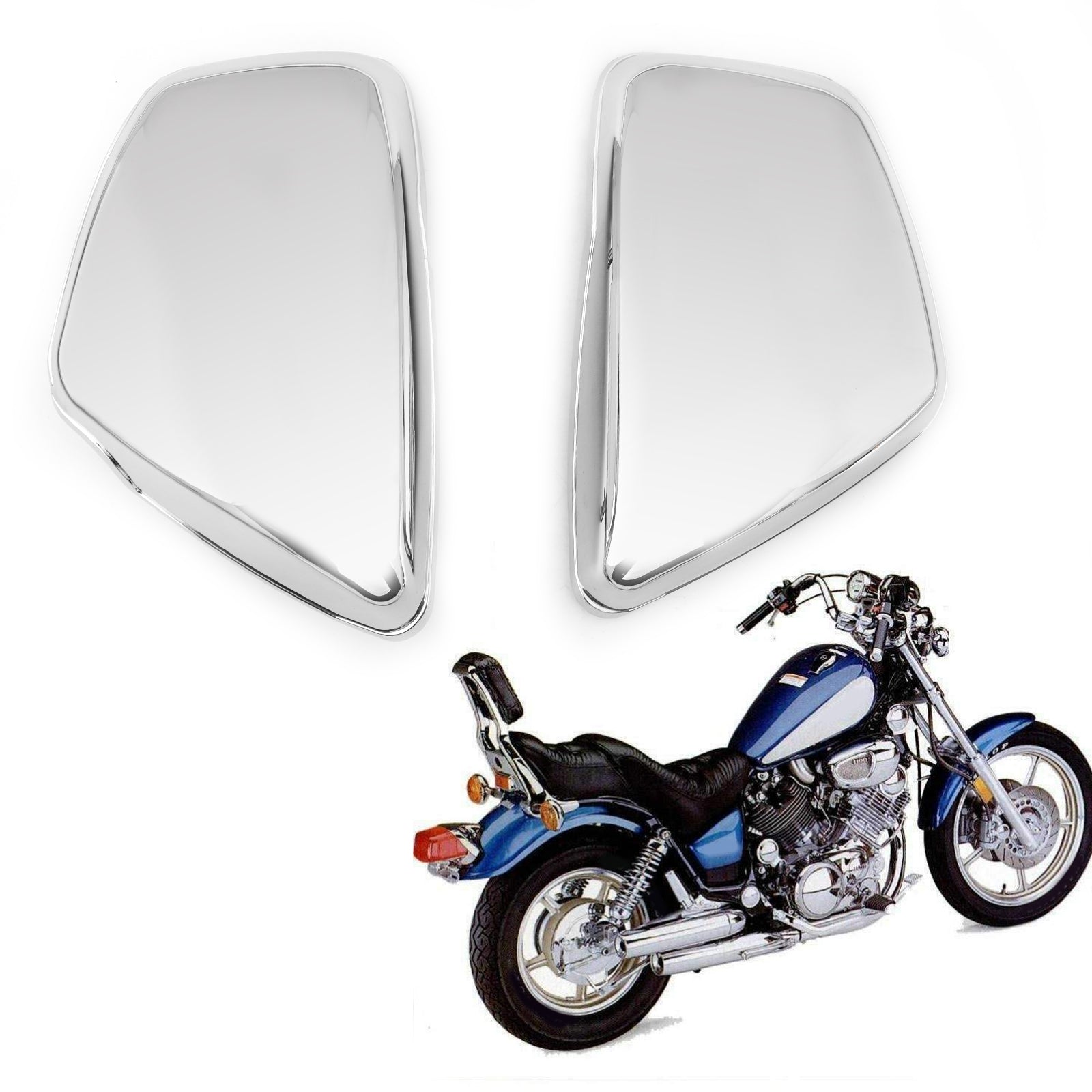 Batterij Side Cover Fit voor Yamaha 1984-up XV 700 750 1000 1100 Virago Links & Rechts