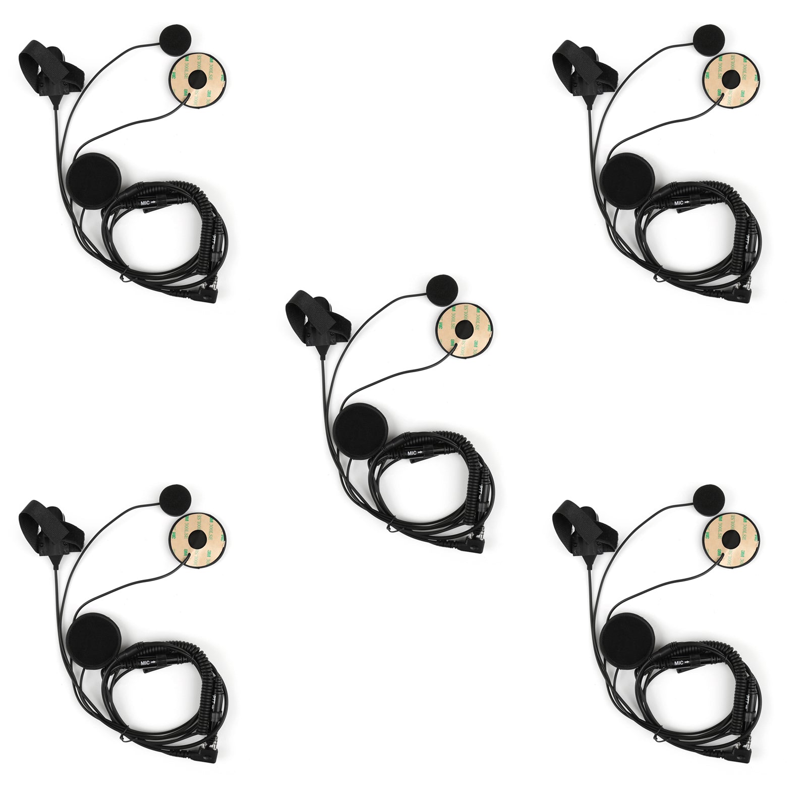 1x Helmet Tactical Motorcycle Race Headset PTT For Kenwood Baofeng Two Way Radio