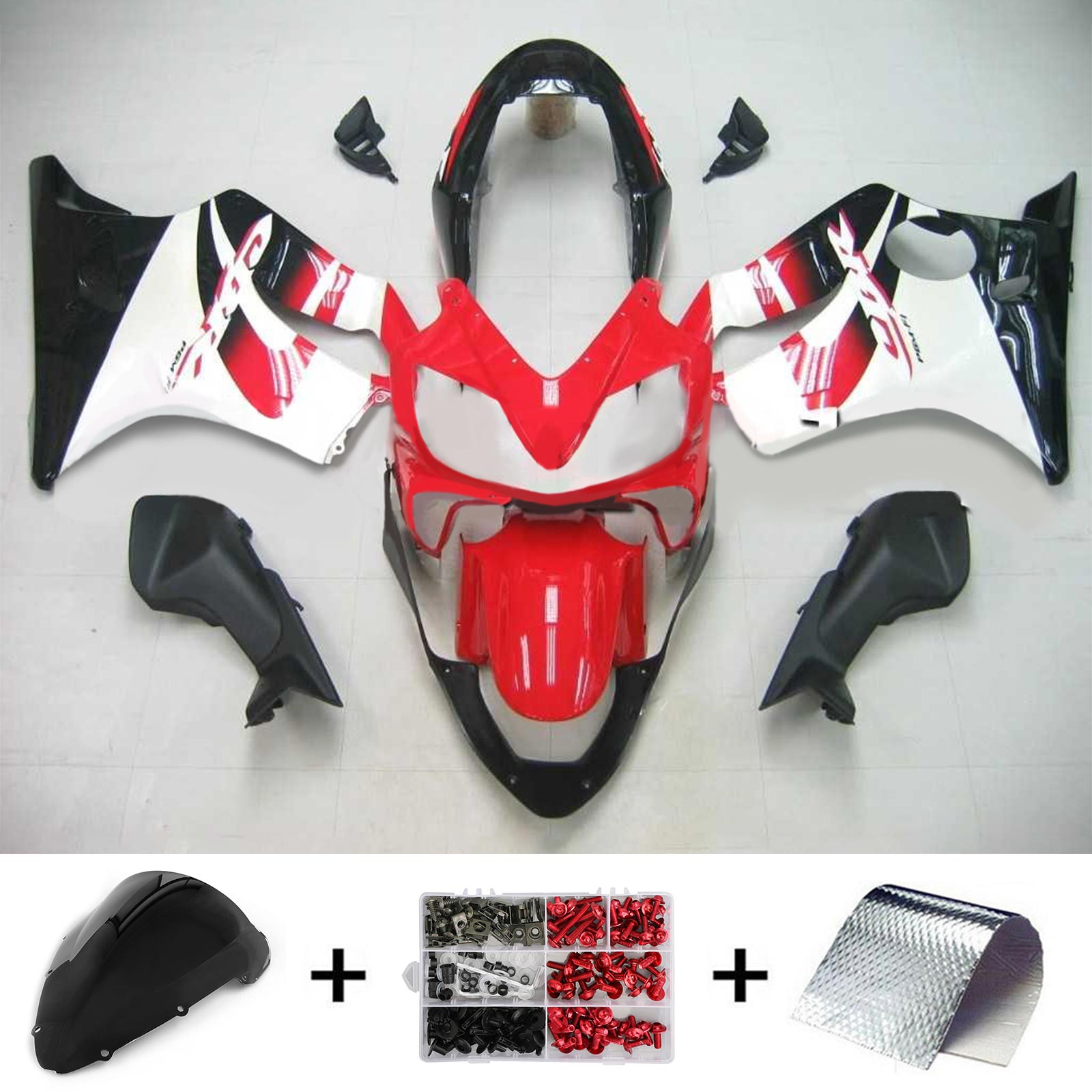 2004-2007 Honda CBR600 F4i Amotopart injectiekuipset carrosserie kunststof ABS #114