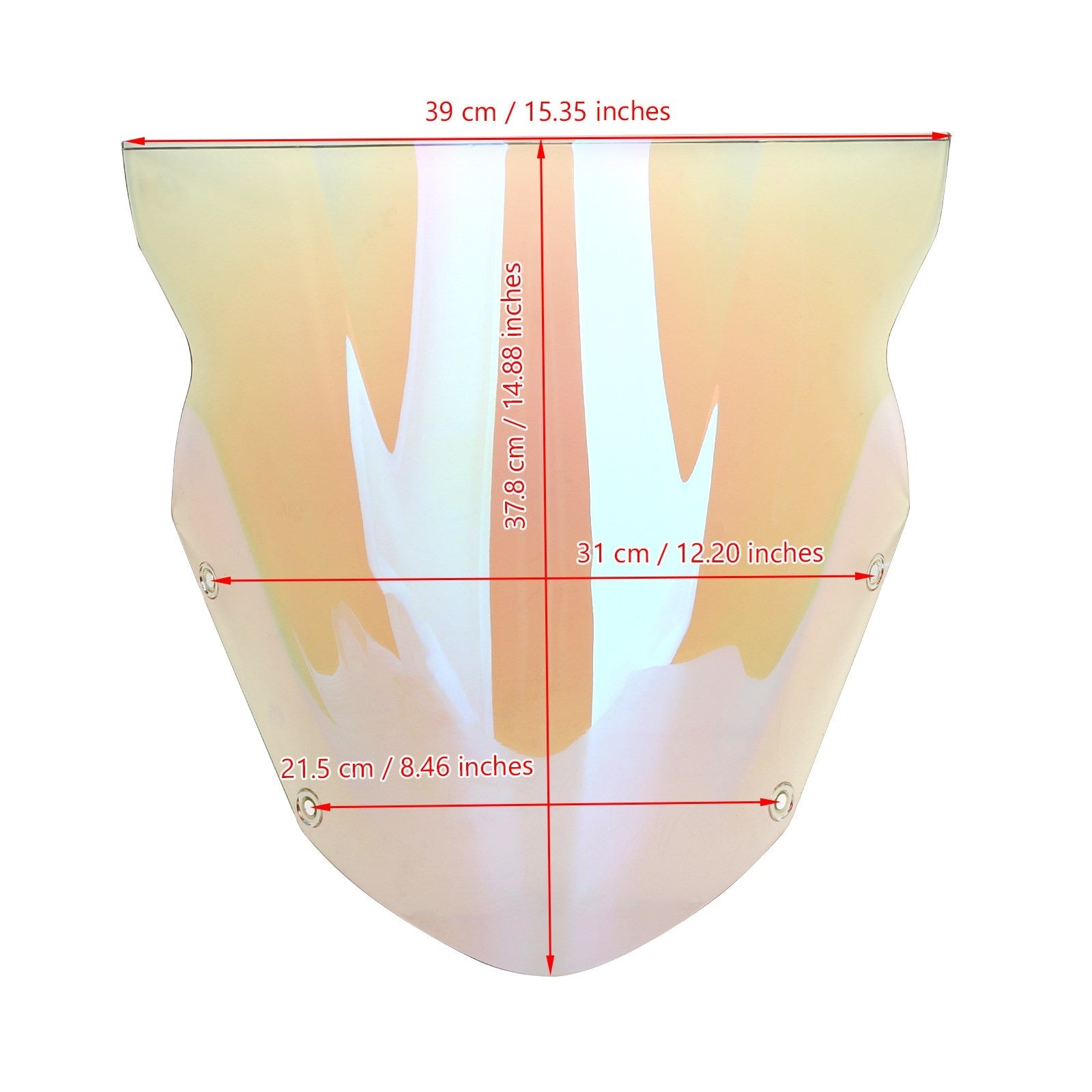 Voorruit Voorruit Windbeschermer voor Kawasaki Ninja 650 ER6F 2009-2011 Generiek