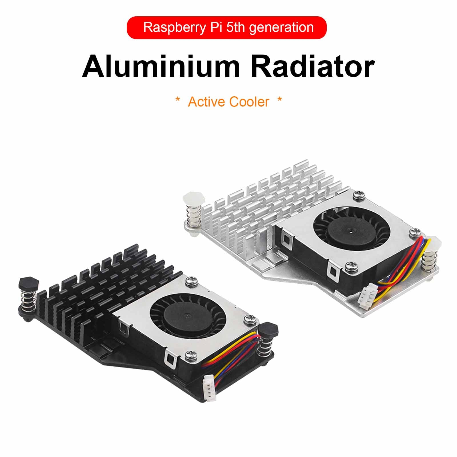 Radiateur de 5e génération, refroidisseur actif, Raspberry pi, ventilateur de refroidissement en aluminium