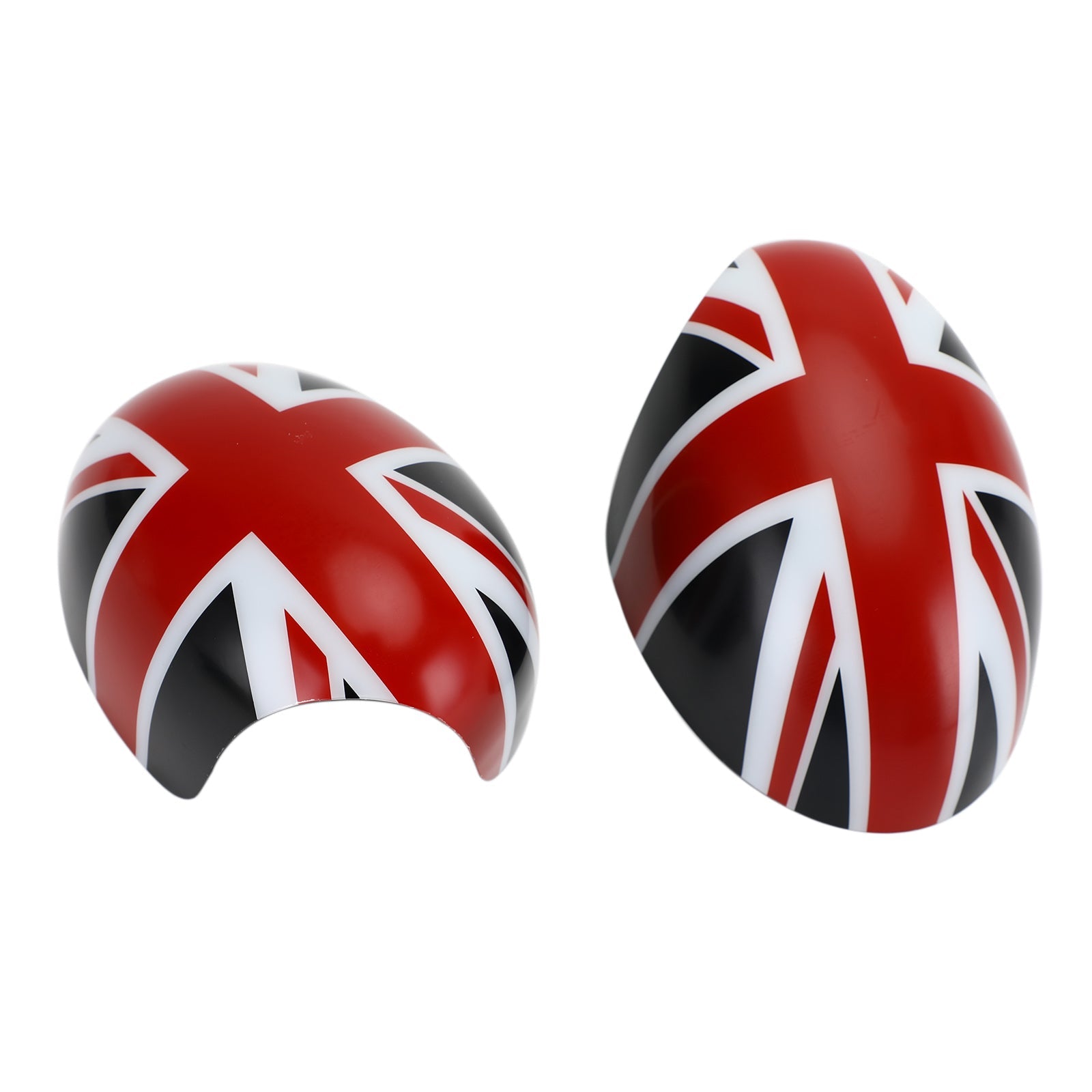 MINI Cooper R55 R56 R57 2 x Housses de rétroviseurs drapeau britannique Union Jack noir/rouge