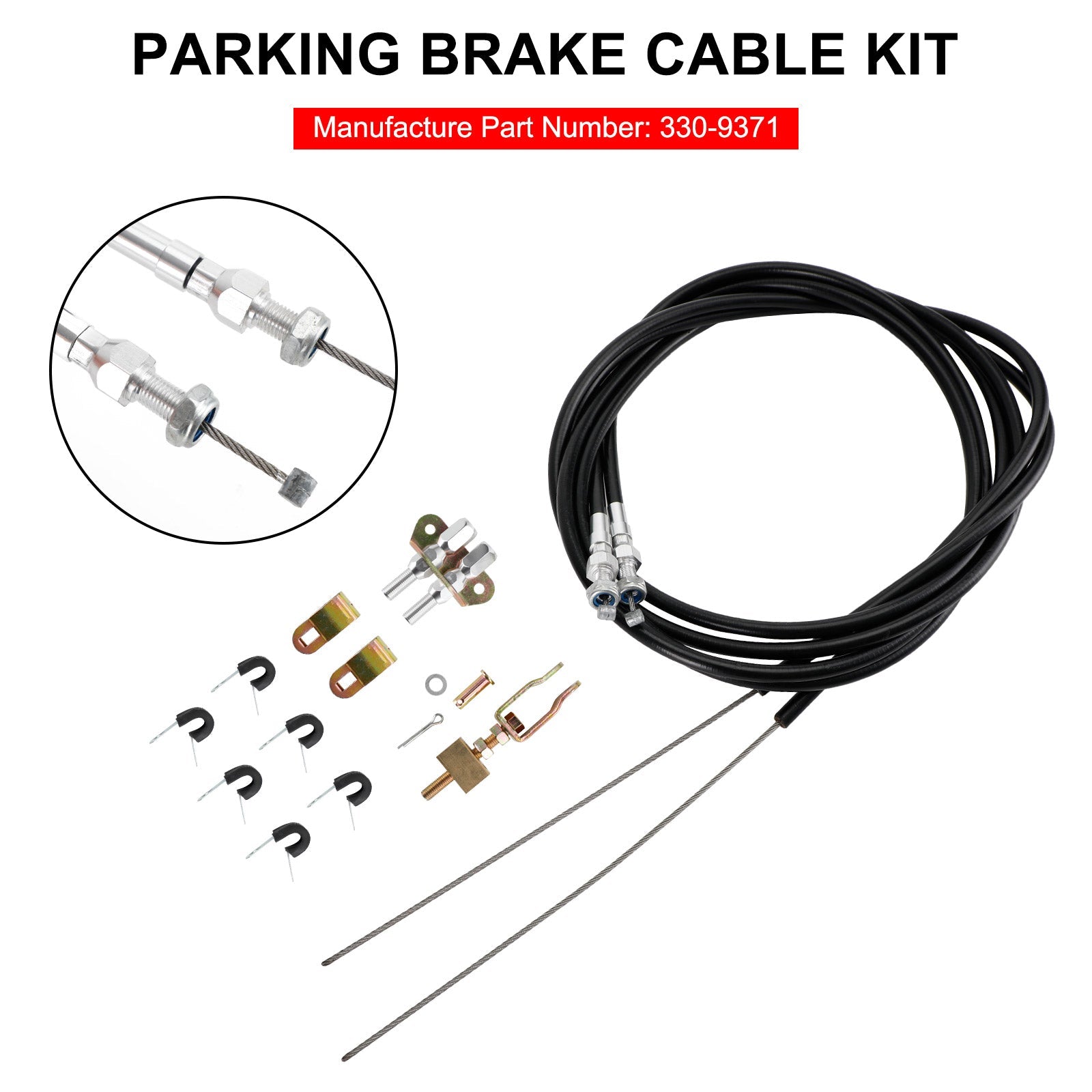 CPP Universal Rear Parking Brake Emergency E-Brake Cable Fit Wilwood 330-9371