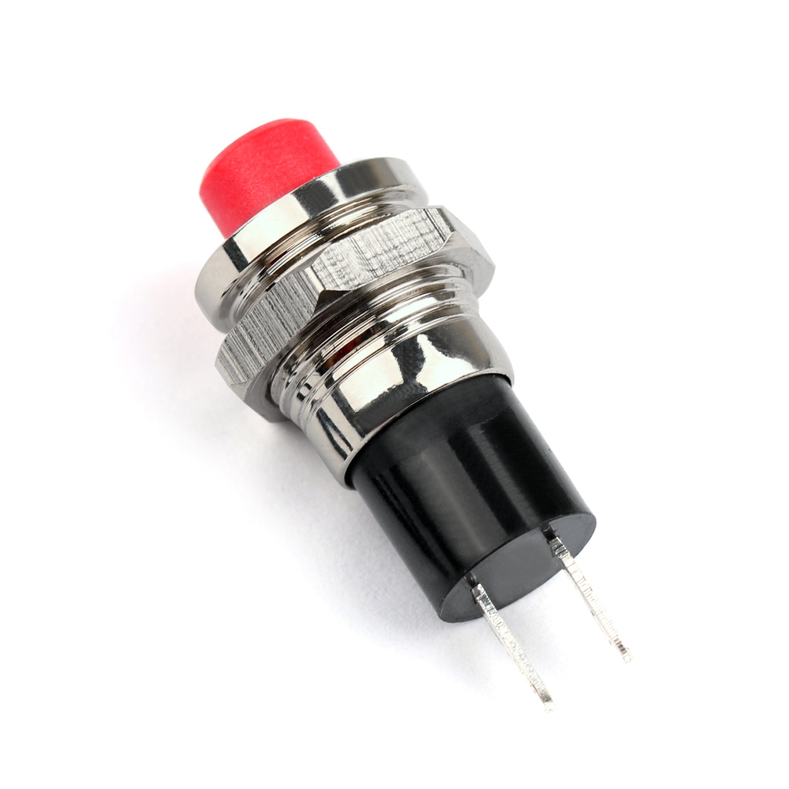 1Pcs New Mini Push Button SPST Momentary N/O OFF-ON Switch 10mm Red For Car