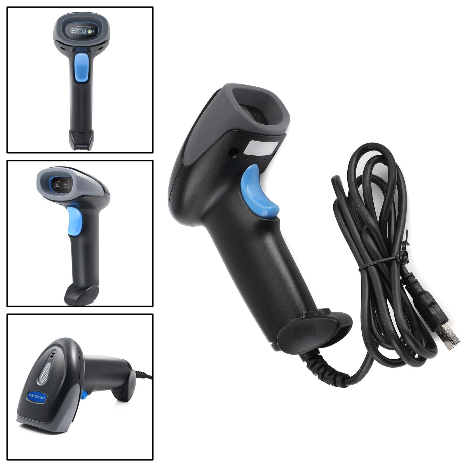 Automatische USB-bekabelde barcodescanner M930 1D + 2D-codelezerpistool voor supermarkt