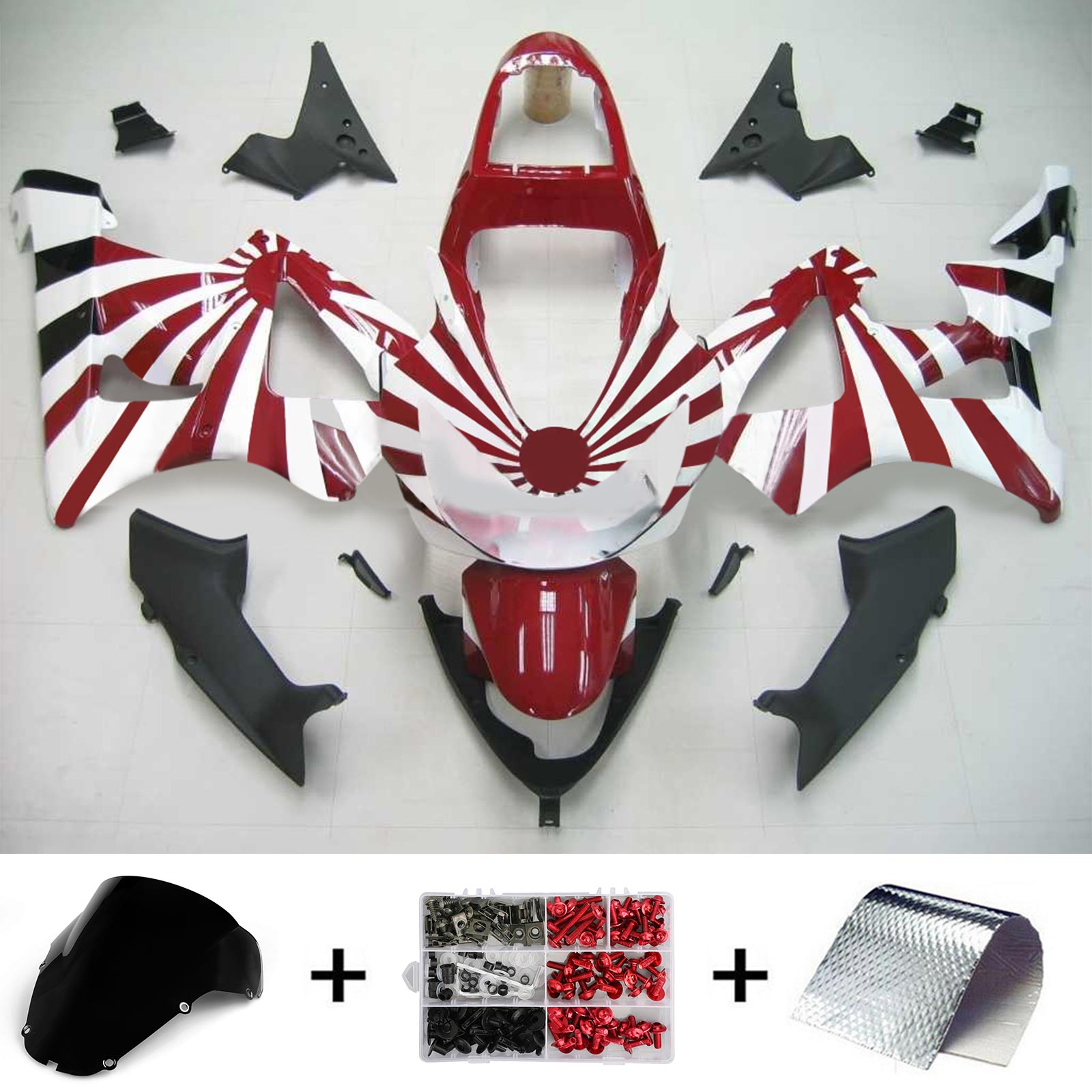 2000-2001 Honda CBR929RR Amotopart Injection Fairing Kit Bodywork Plastic ABS #124