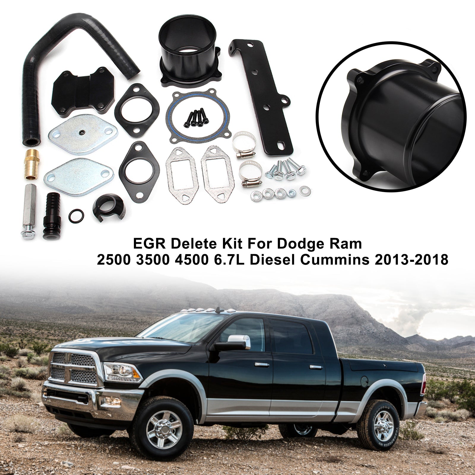 2013-2018 Dodge Ram 2500 3500 4500 5500 6.7L Diesel Cummins EGR-verwijderset