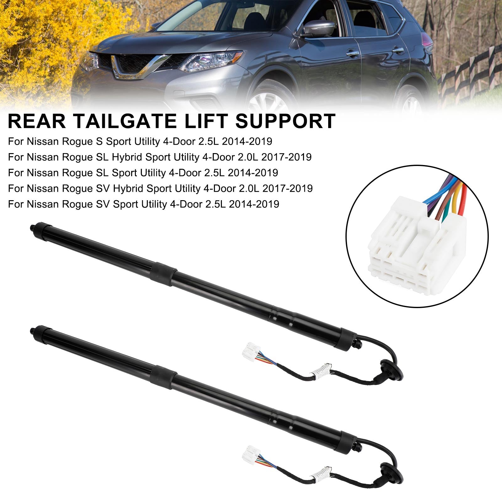 2017-2019 Nissan Rogue SL SV Hybrid Sport Utility 4-Door 2.0L Electric Tailgate Struts 905614BA4A Fedex Express