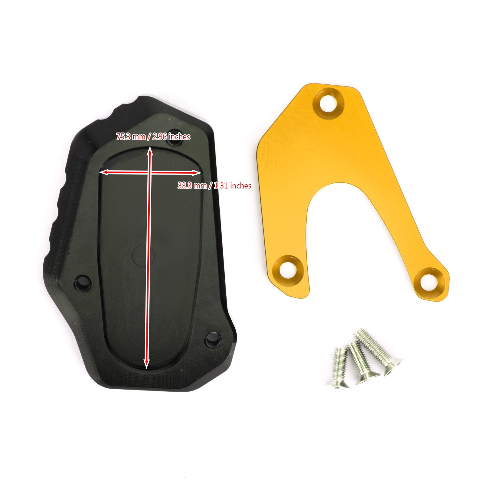 Motorcycle Kickstand Enlarge Plate Pad fit for Suzuki V-Strom 1050A/XT 2020 Generic