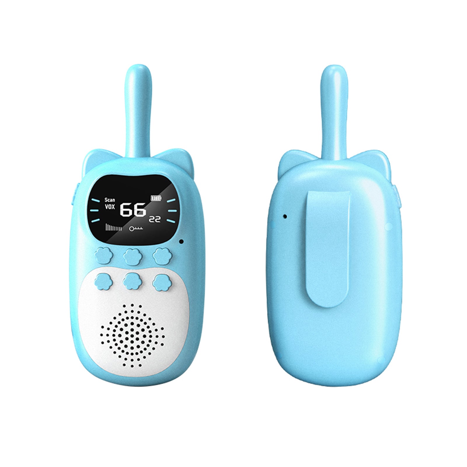 Paquet de 2 talkies-walkies pour enfants, Radio bidirectionnelle à 22 canaux, portée de 3 KM, portable, Original