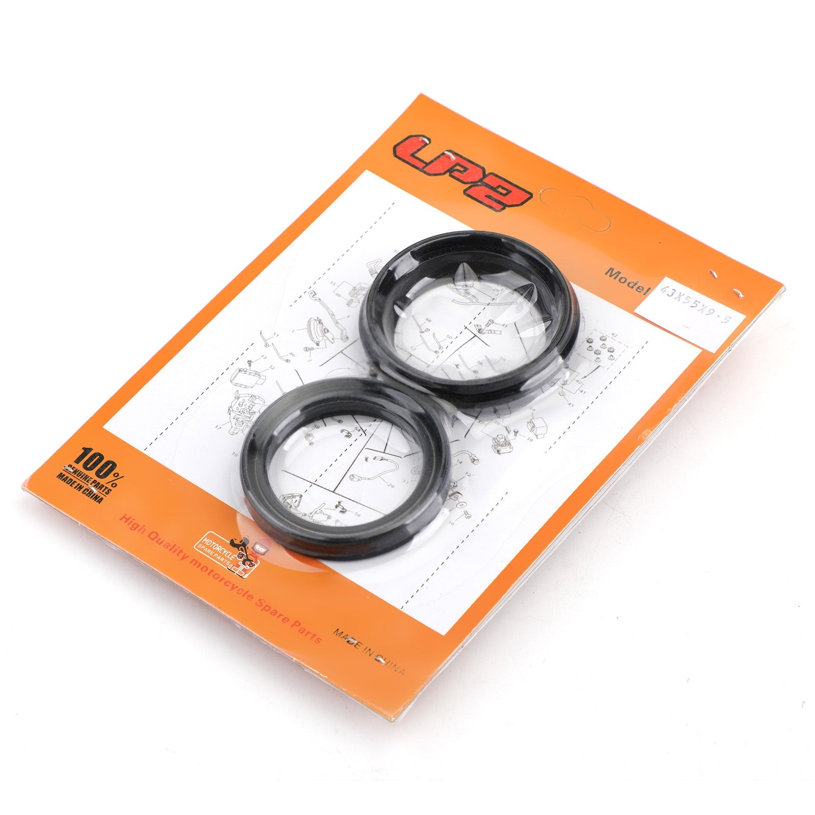 Fork Oil Dust Seal Kit for Kawasaki KX125 KX250 KX500 ZR1100 ZRX1100 ZRX1200 Generic