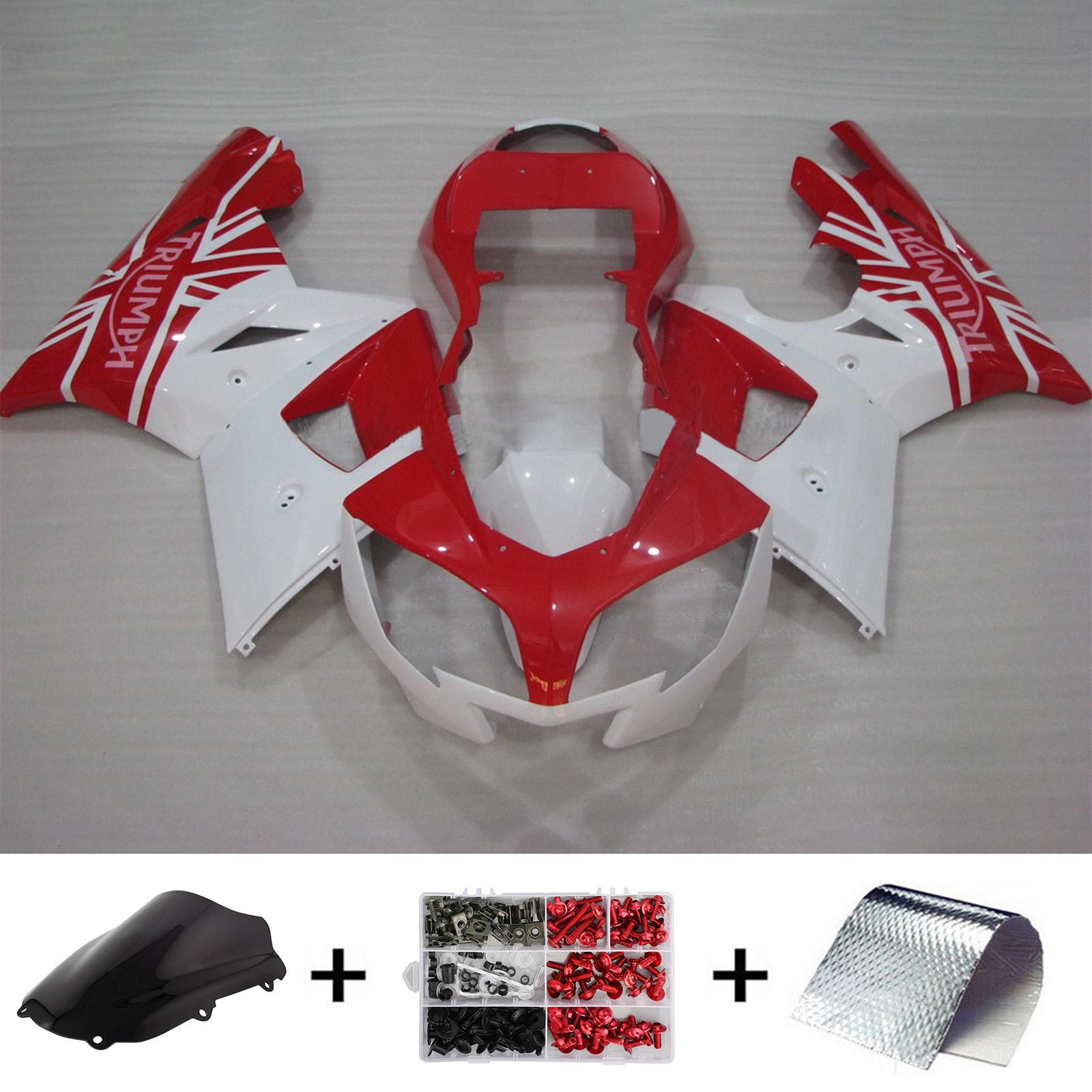 2002-2005 Triumph Daytona 600 Amotopart Injection Fairing Kit Karosseri Plast ABS #111