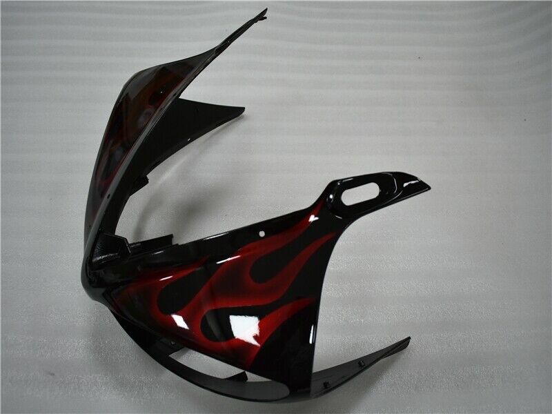 2003-2004 Yamaha YZF R6 Amotopart Fairing Black&Red Flame Kit