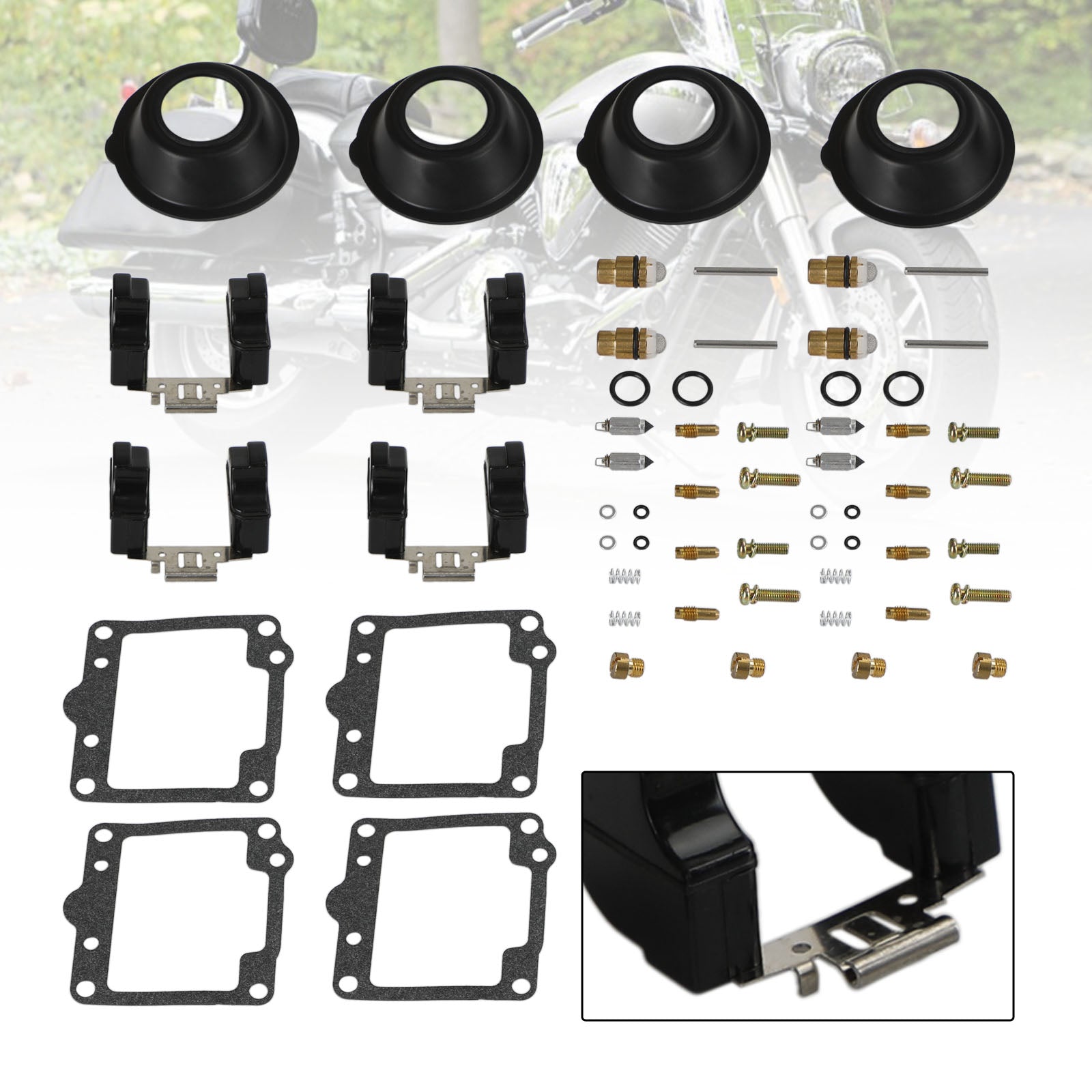 YAMAHA XS1100 XS1100L/S 1980-1981 4X CARBURETOR CARB REPREPARTION KIT