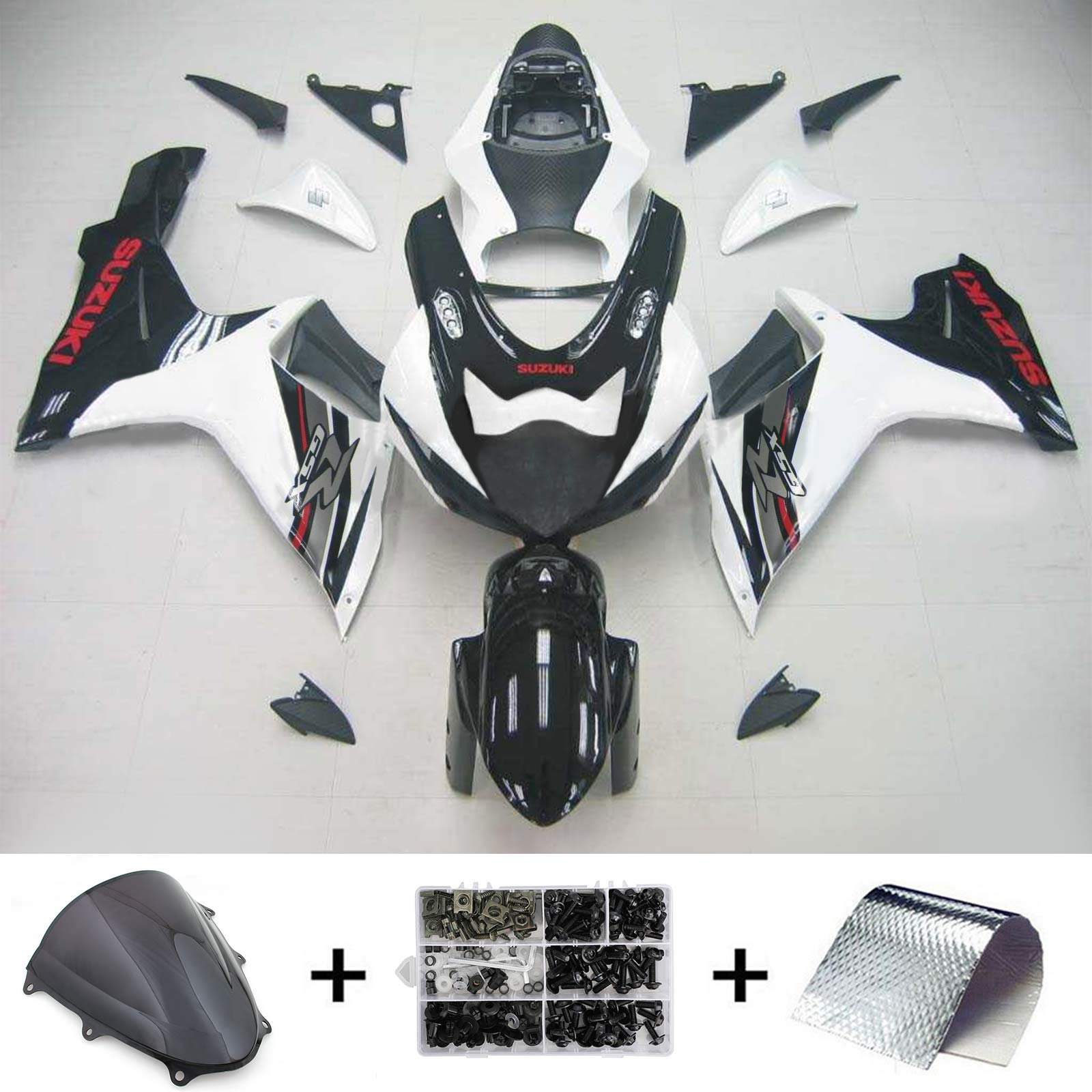 2011-2024 Suzuki GSXR 600/750 K11 Kit de carénage injection Amotopart Bodywork Plastic Abs # 101