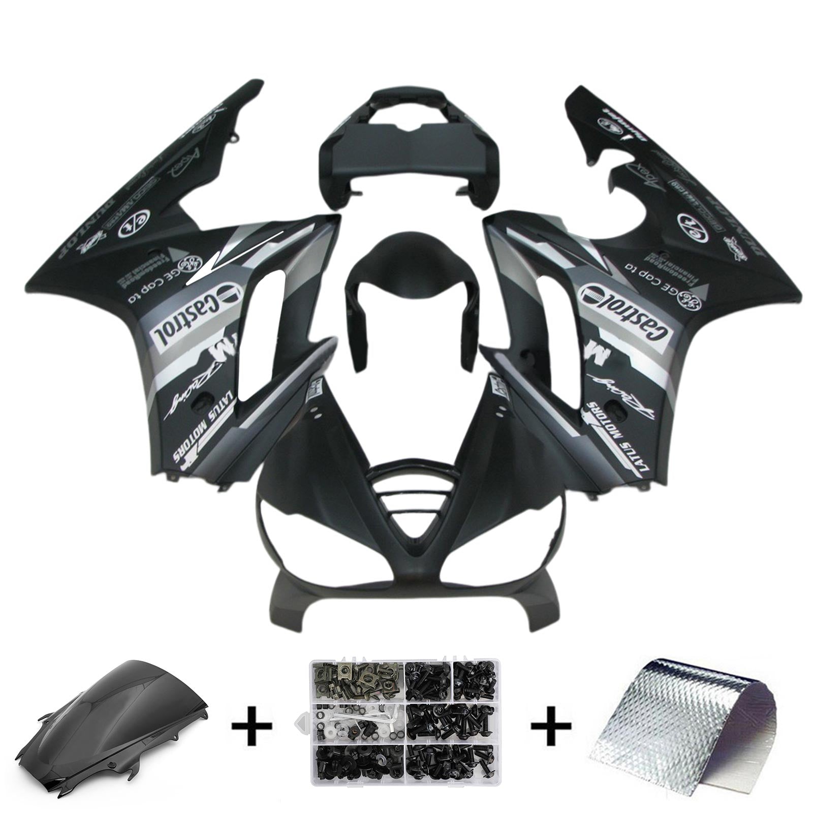 2002-2005 Triumph Daytona 675 kåpesett Karosseri plast ABS