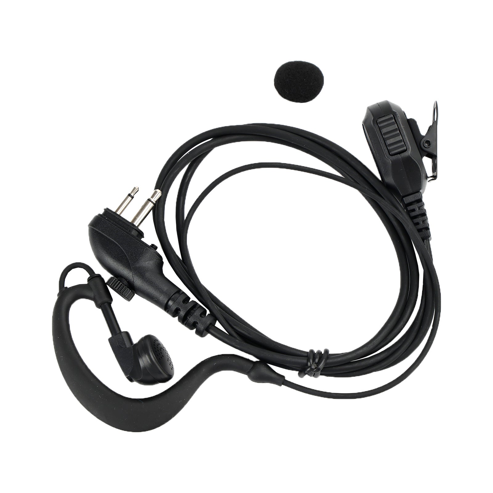 Casque ovale PTT dans un talkie-walkie pour HTY TC-600 TC-610 TC-620 TC-618 TC-700