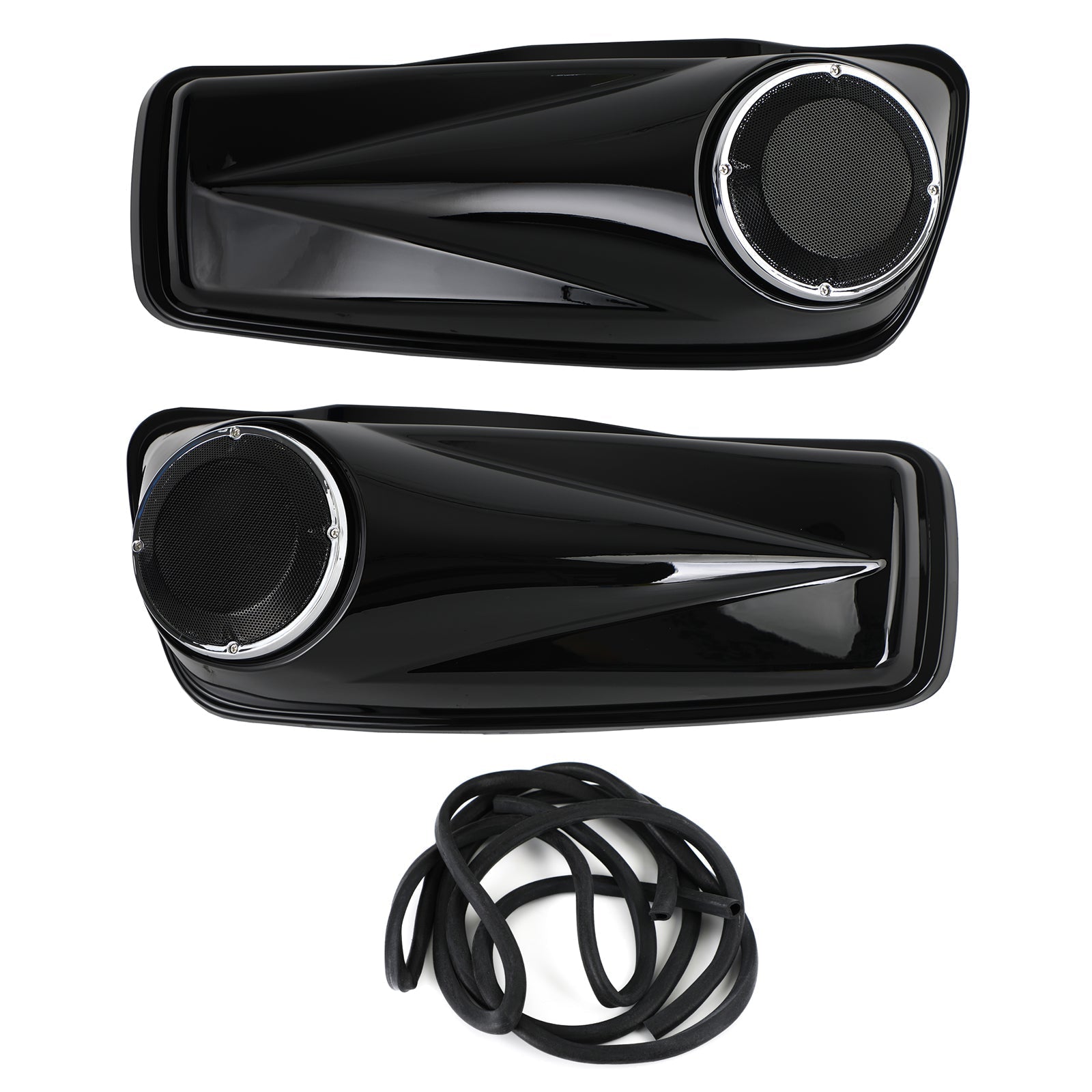 6.5'' Saddlebag Lids Fit For Harley Touring Road Street Electra Glide 2014-2021,Black 6.5" Saddlebag Speaker Lids For Harley Touring Road King Glide 2014-2021,Saddlebag TRIPLE 6.5" Inch Speaker Lids for Harley Touring Glide 2014-2021